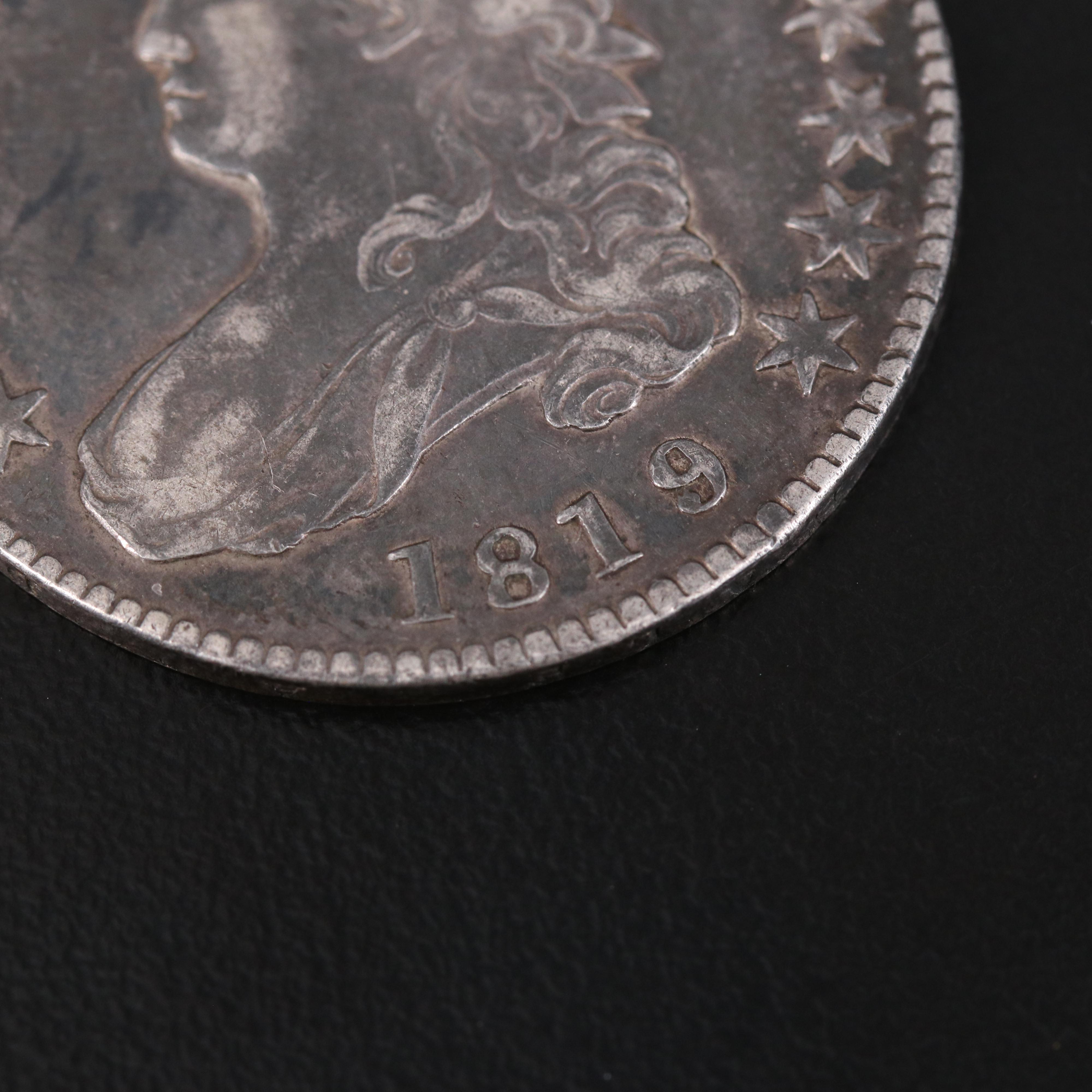 1820/19 Capped Bust Silver Half Dollar
