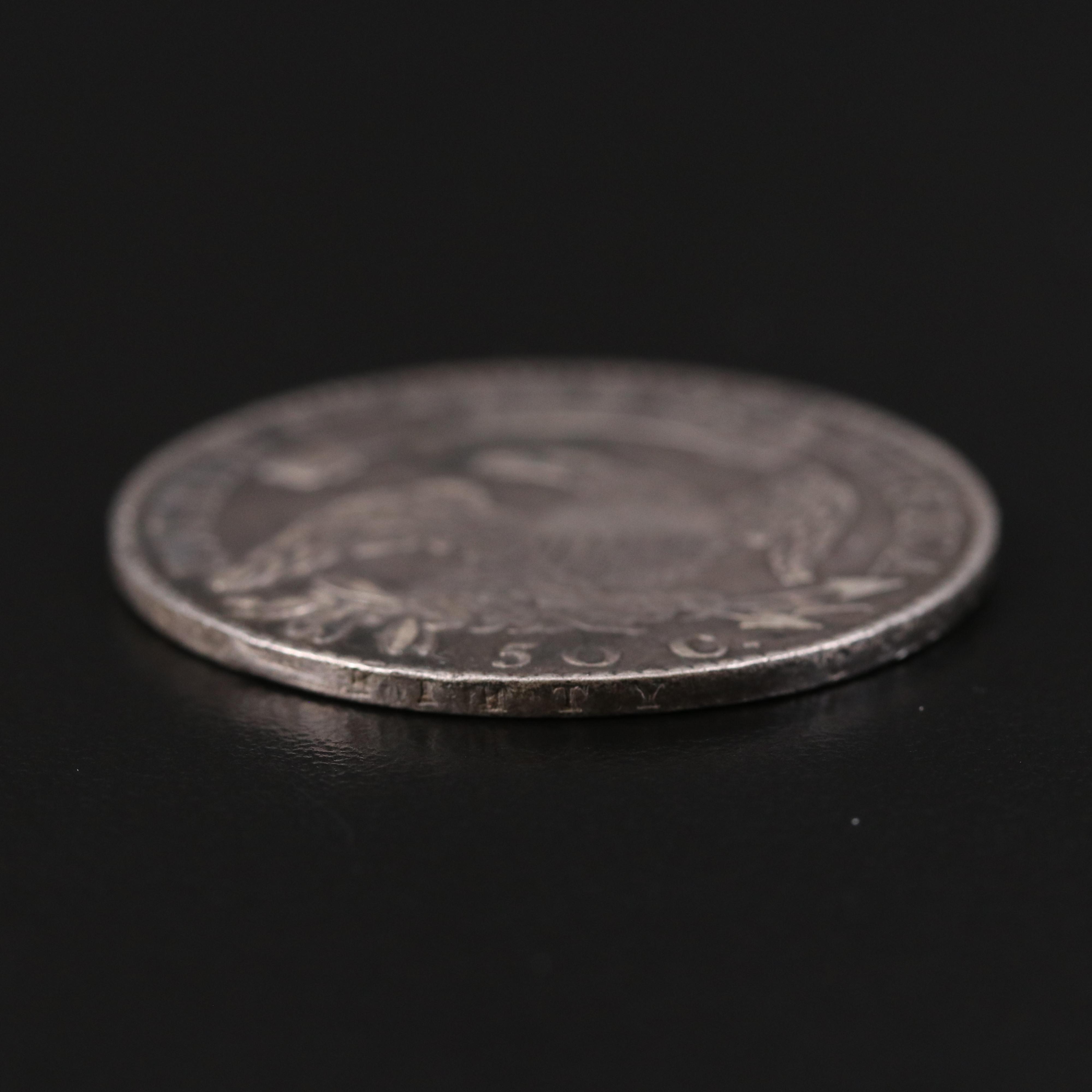 1820/19 Capped Bust Silver Half Dollar