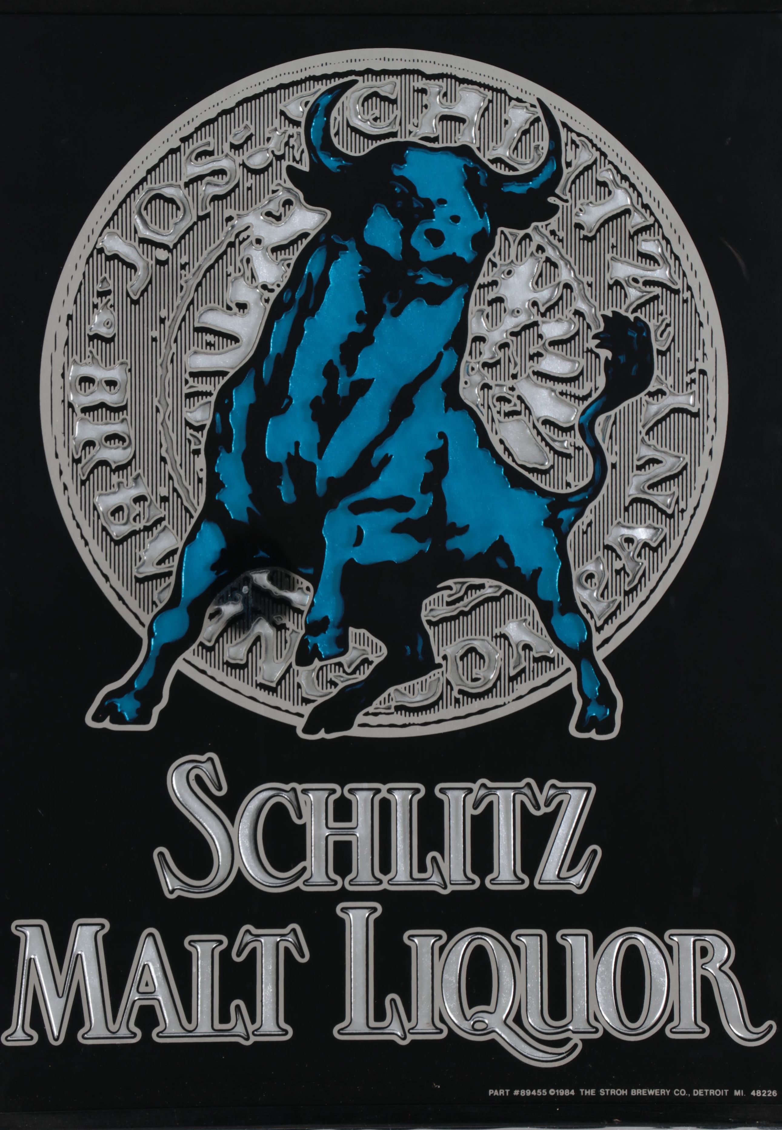 Schlitz Malt Liquor Dimensional Sign