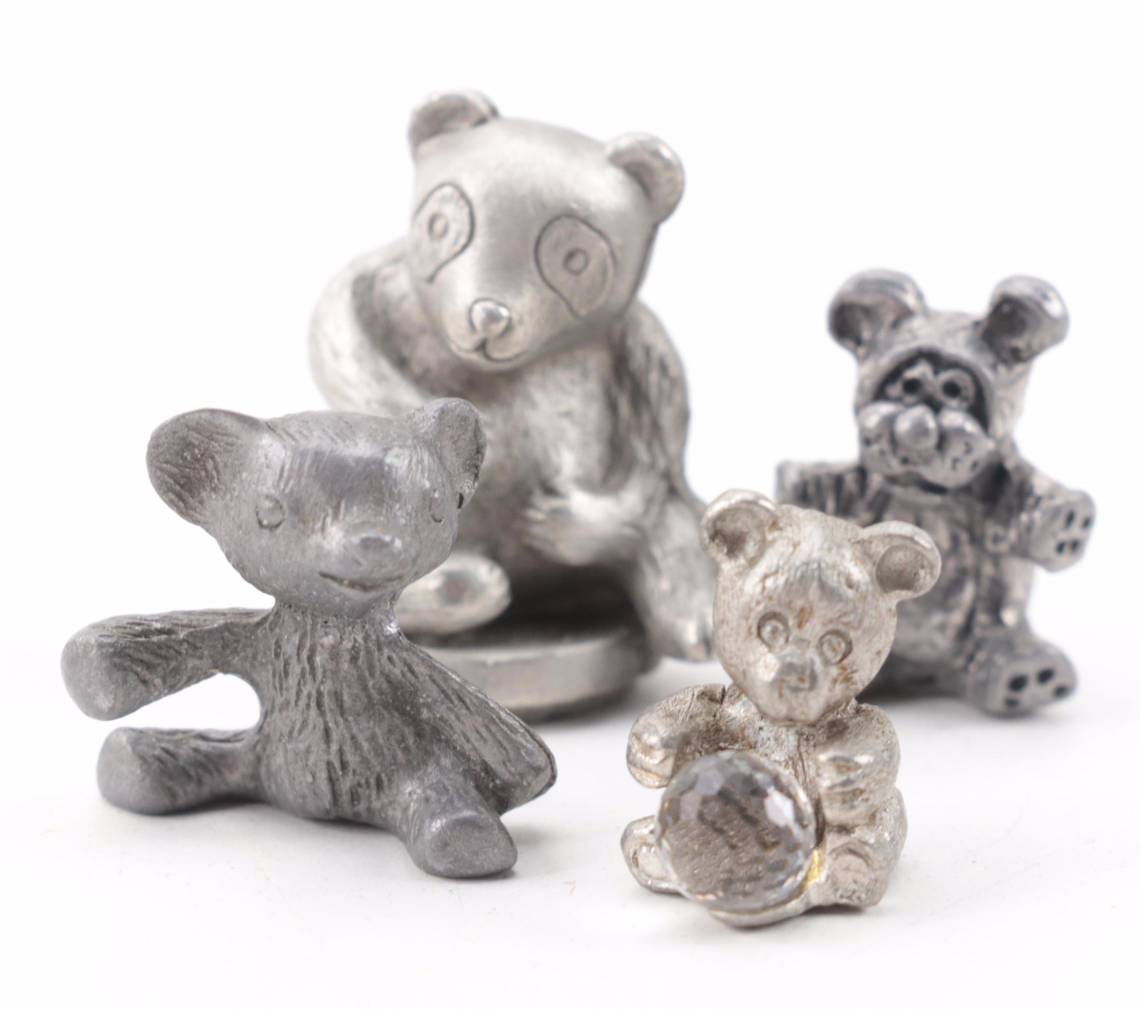 Hudson and Other Pewter Animal Figurines