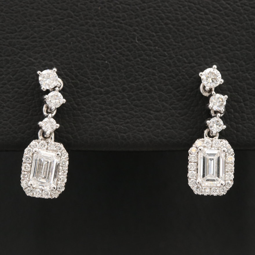 14K 1.04 CTW Lab Grown Diamond Earrings