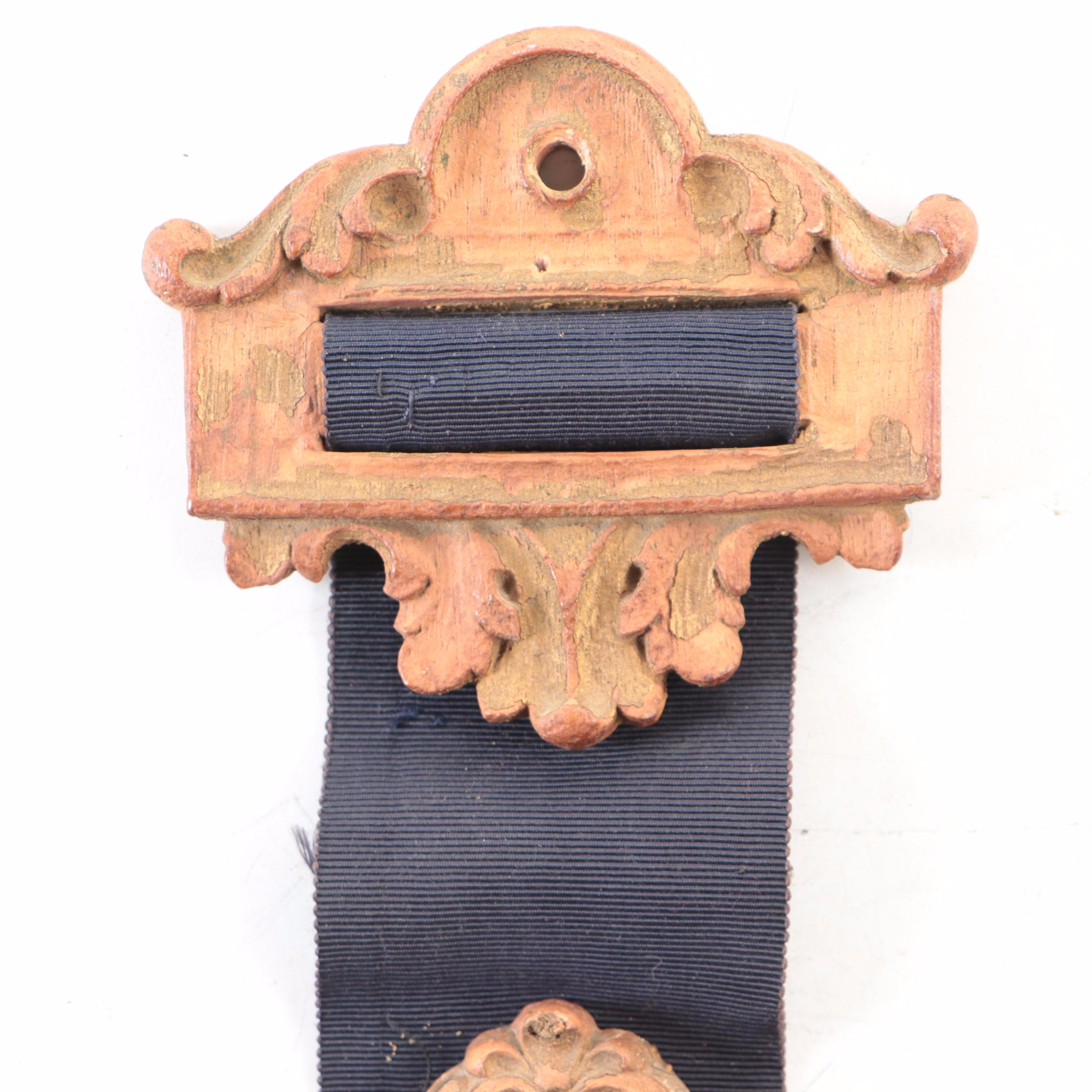 Lux Clock Mfg. Co. Louis XVI Style Gilt Composite Fob Clock, Early 20th C.