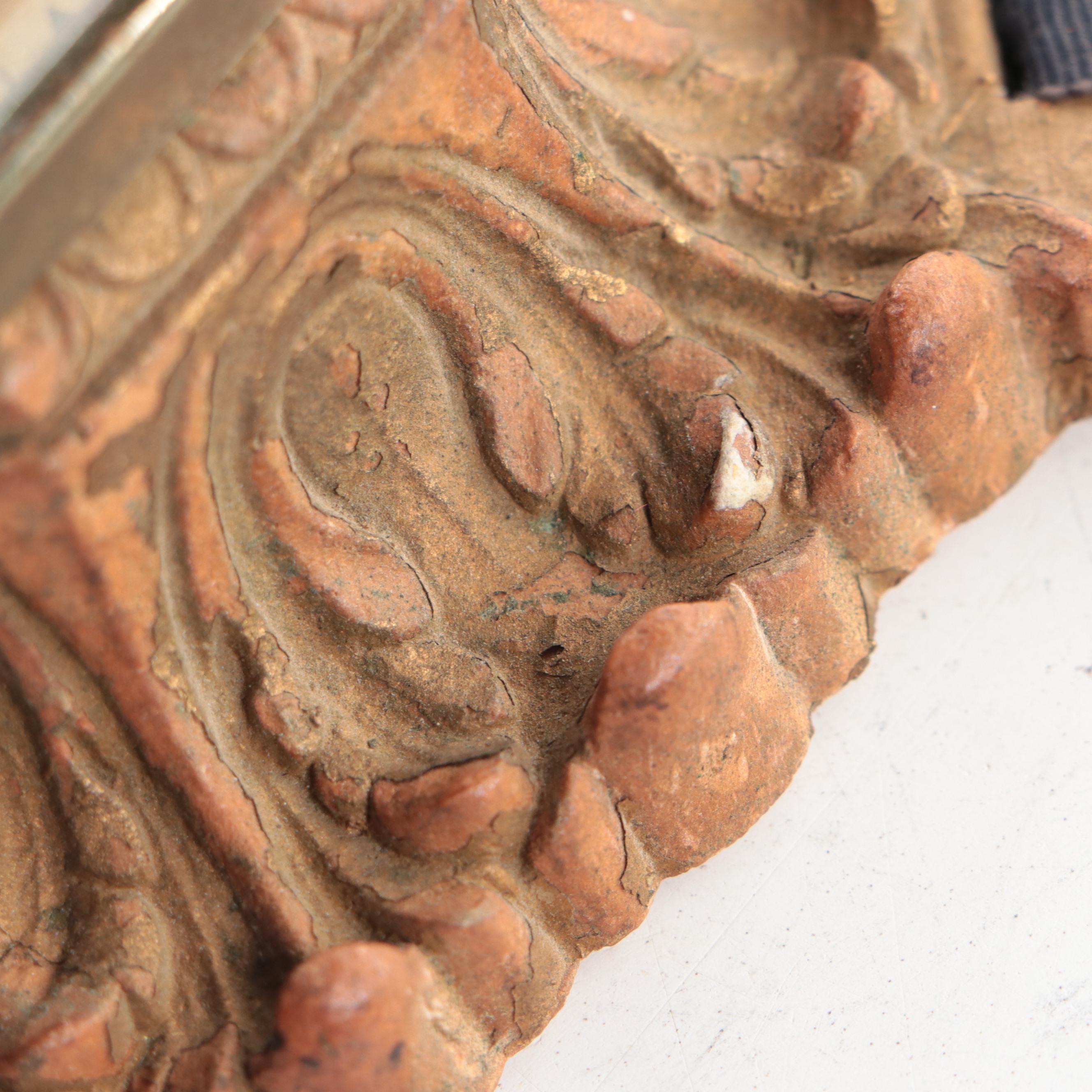 Lux Clock Mfg. Co. Louis XVI Style Gilt Composite Fob Clock, Early 20th C.