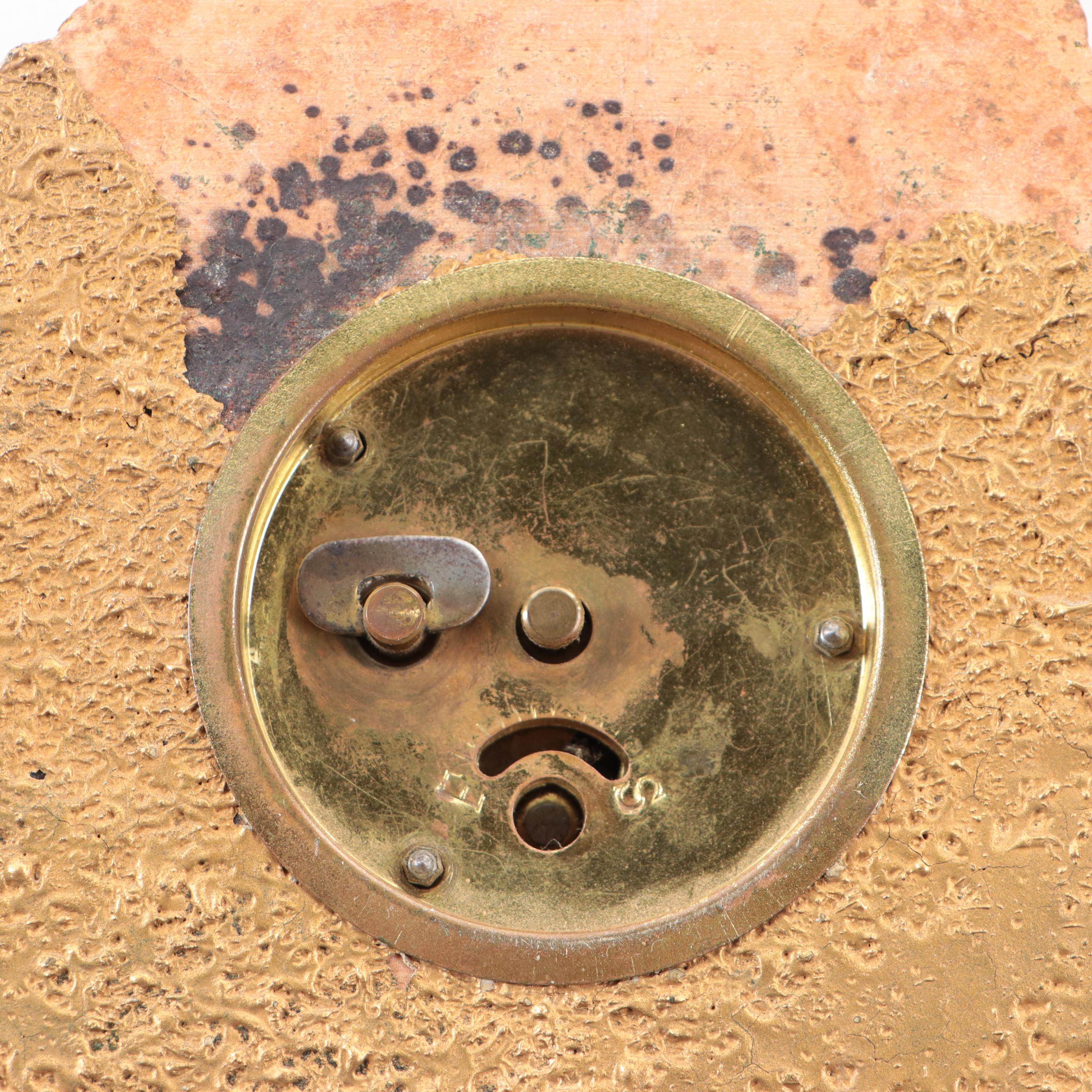 Lux Clock Mfg. Co. Louis XVI Style Gilt Composite Fob Clock, Early 20th C.