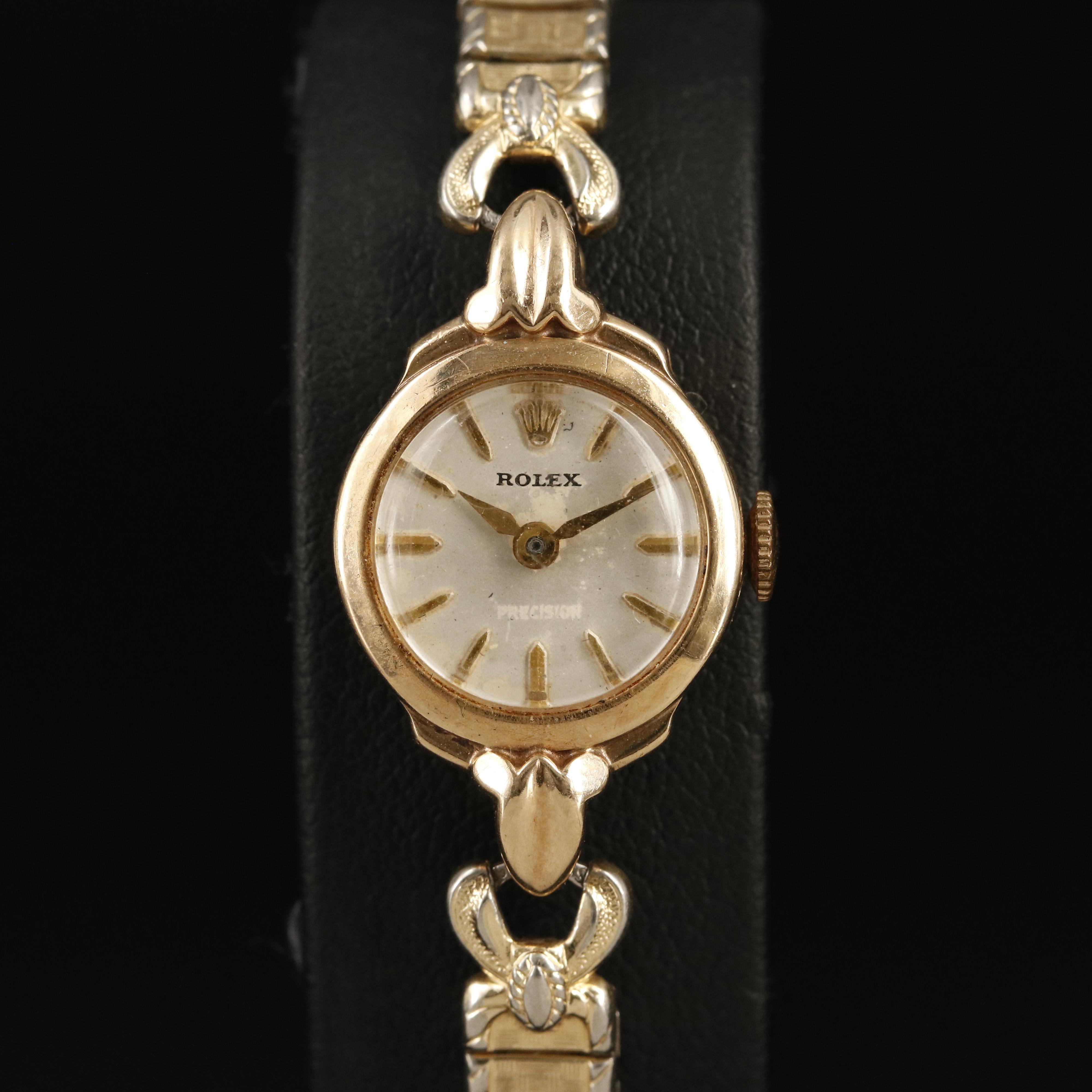 Vintage Rolex 9K Precision Watch