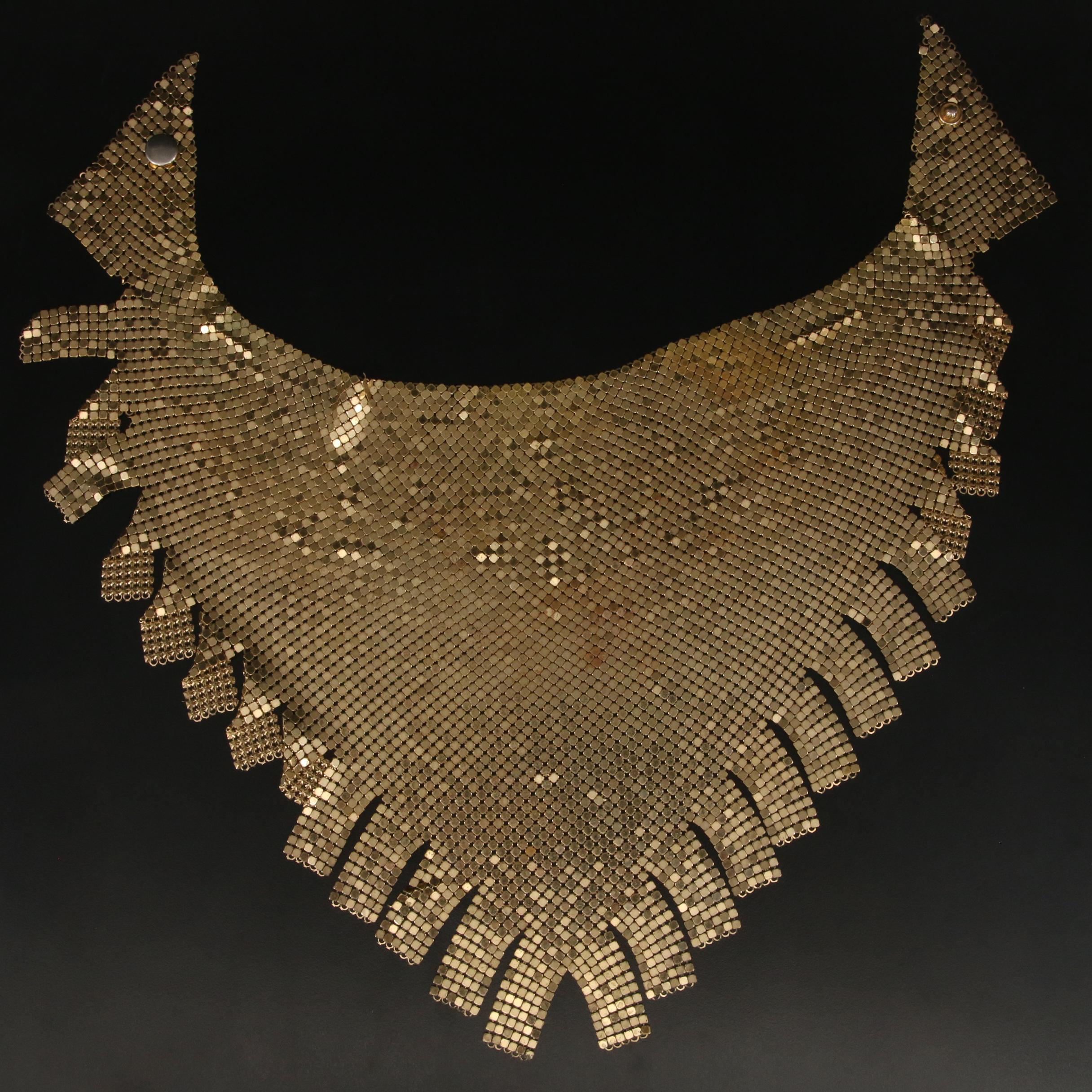 Rau Fastener Co. Mesh Scarf Bib Necklace