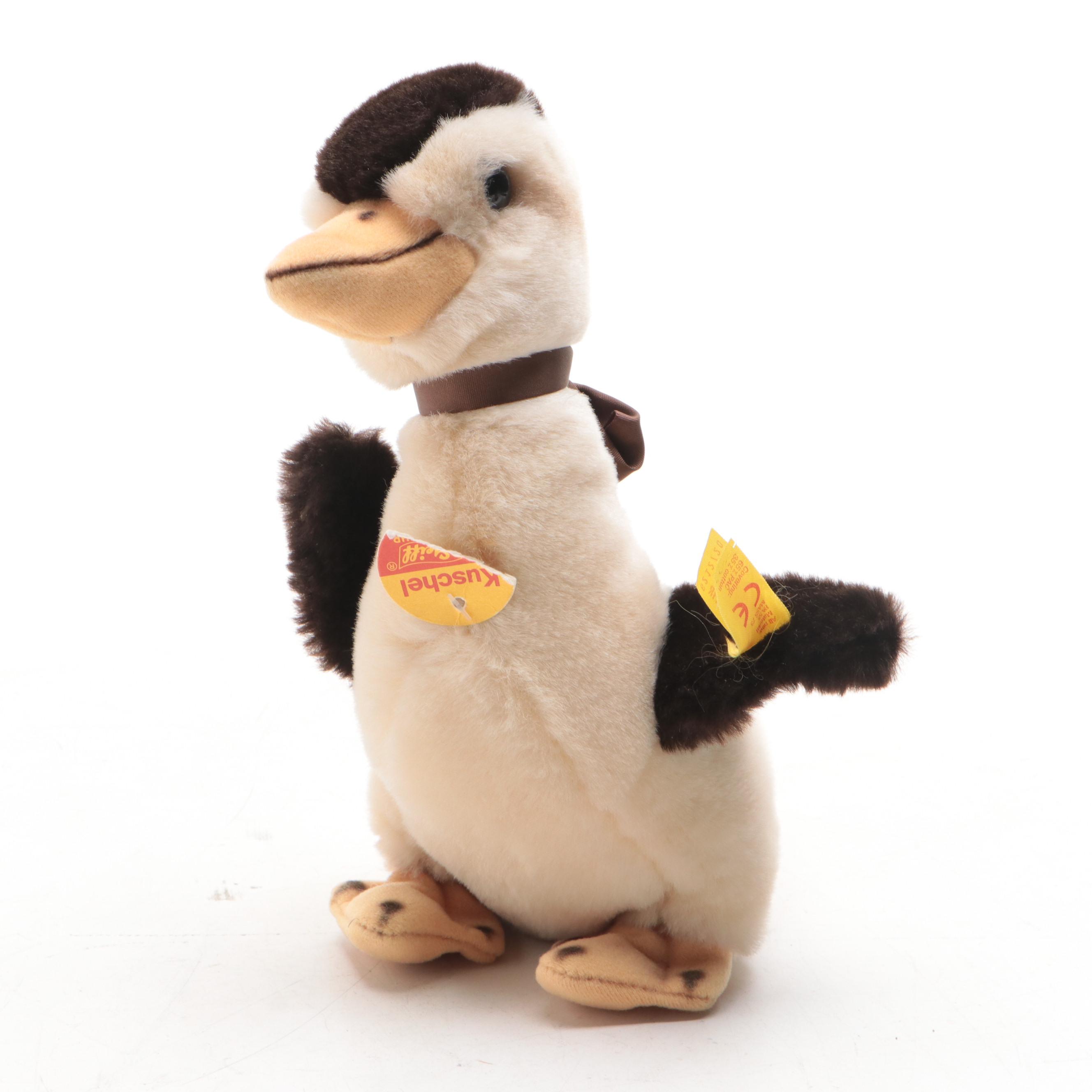 Steiff "Kuschel Duck" and "Willa Duck" Stuffed Animals with Squeakers