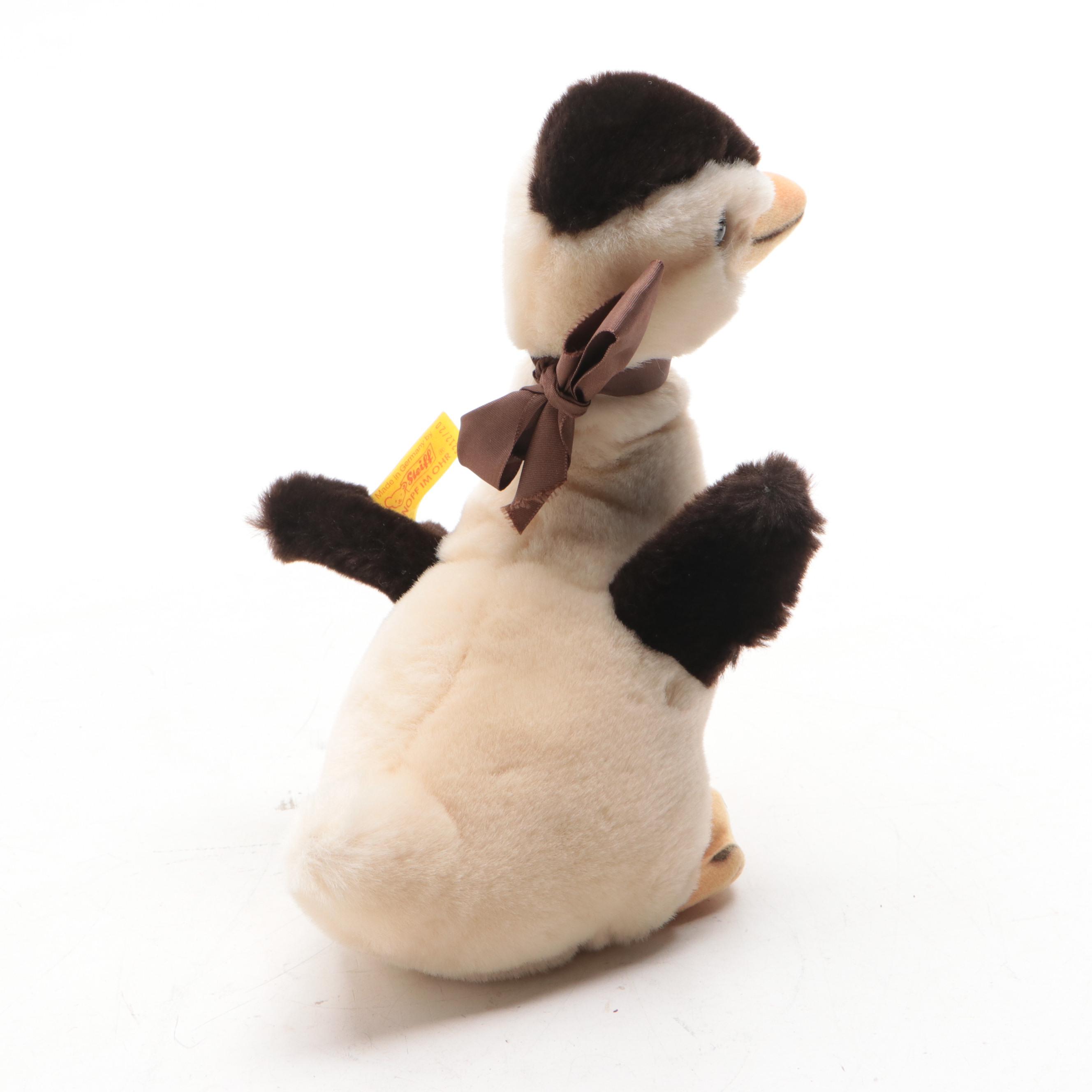 Steiff "Kuschel Duck" and "Willa Duck" Stuffed Animals with Squeakers