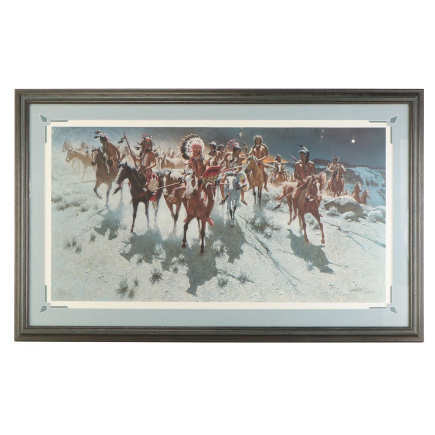 Frank McCarthy Offset Lithograph "Moonlit Silence"