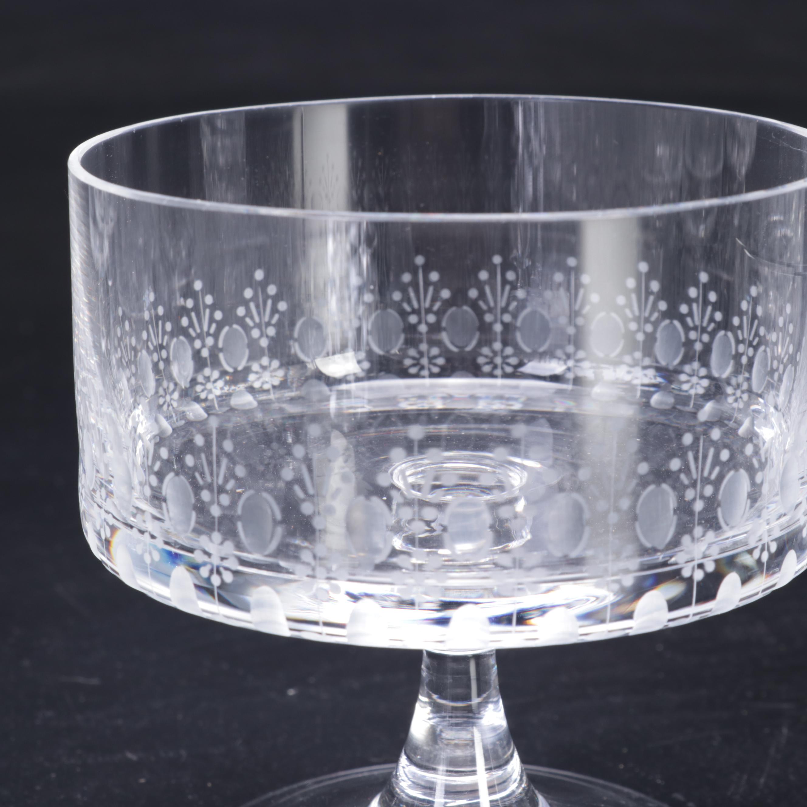 Rosenthal Crystal "Motif" Old Fashioned Glasses and Stemware, 1963-1994