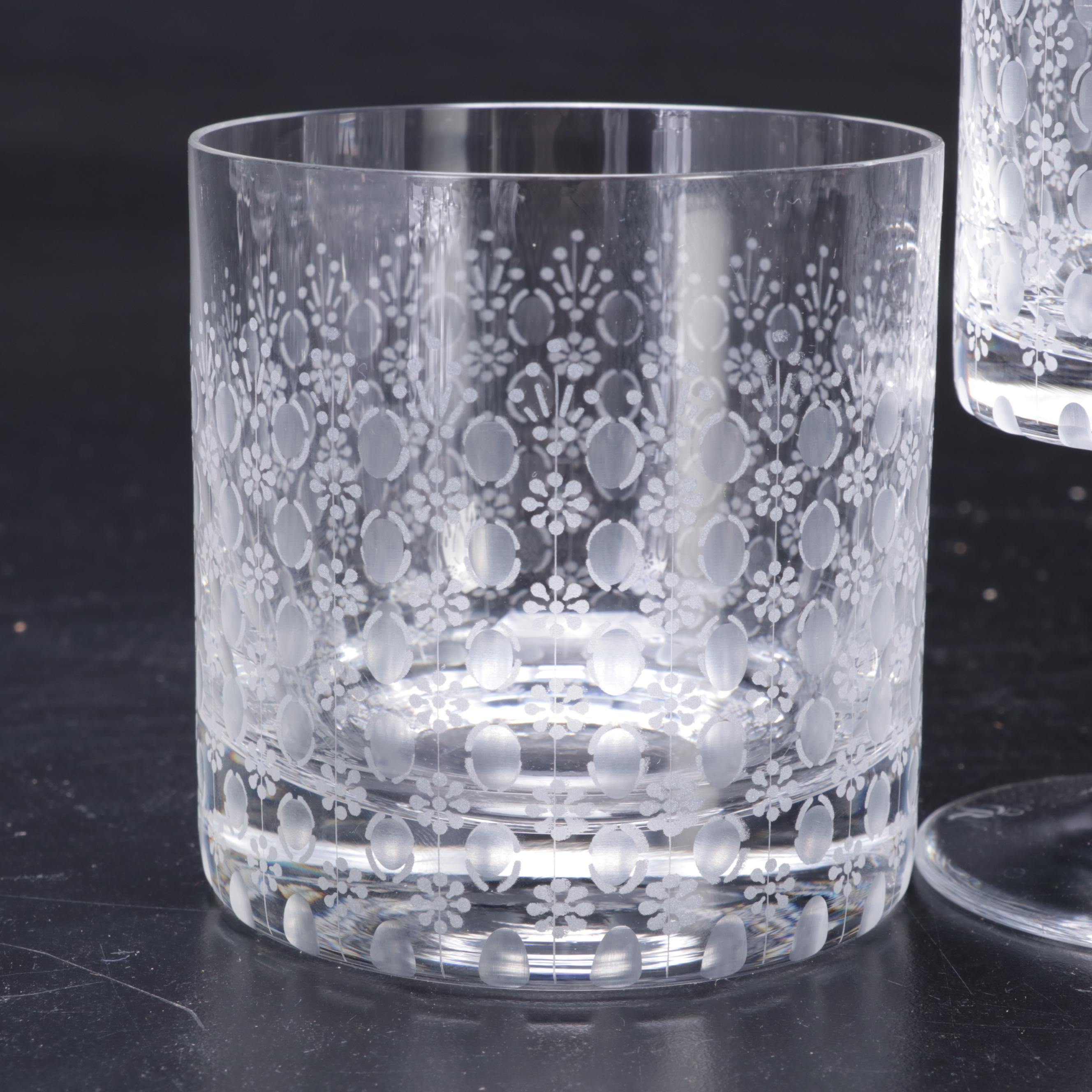 Rosenthal Crystal "Motif" Old Fashioned Glasses and Stemware, 1963-1994