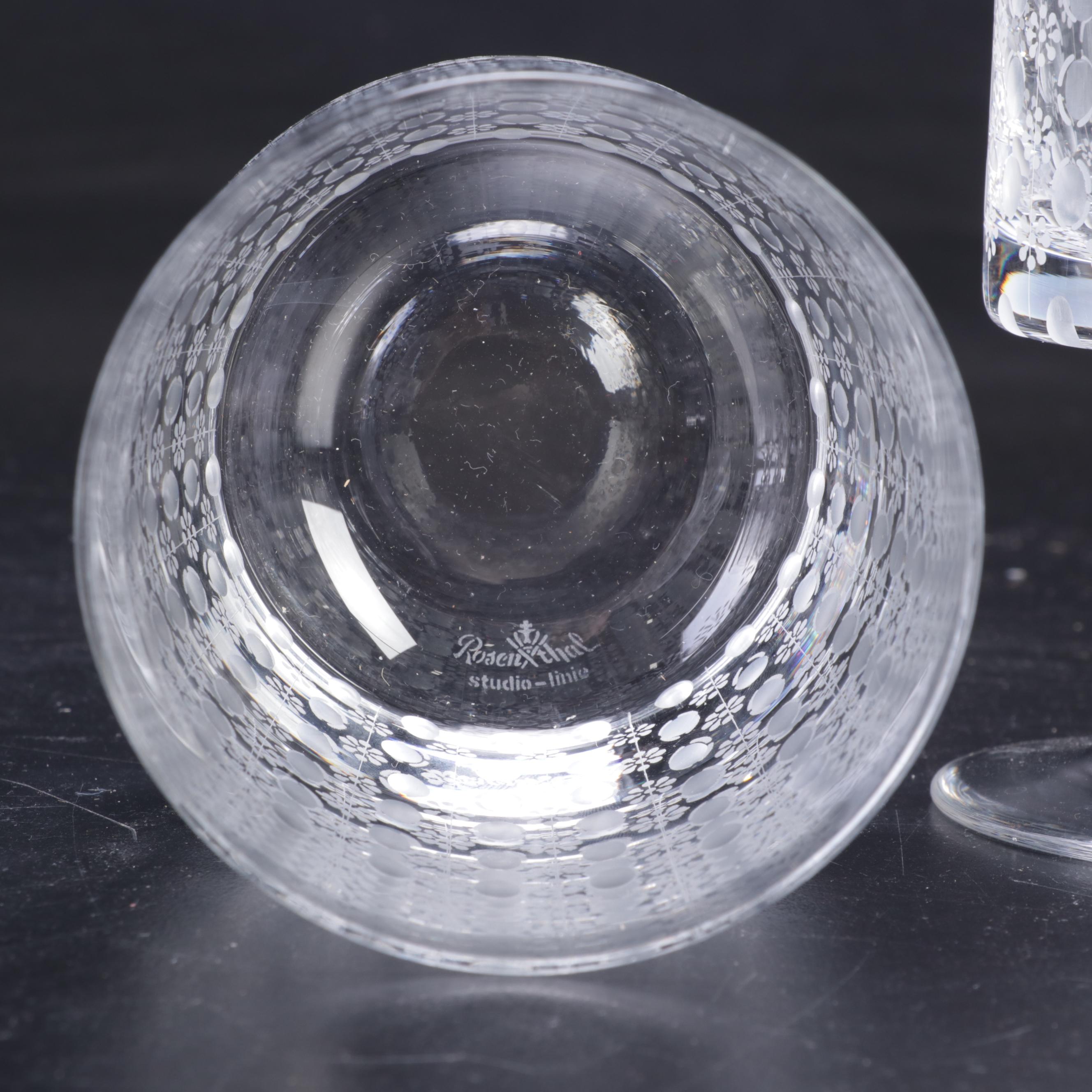 Rosenthal Crystal "Motif" Old Fashioned Glasses and Stemware, 1963-1994