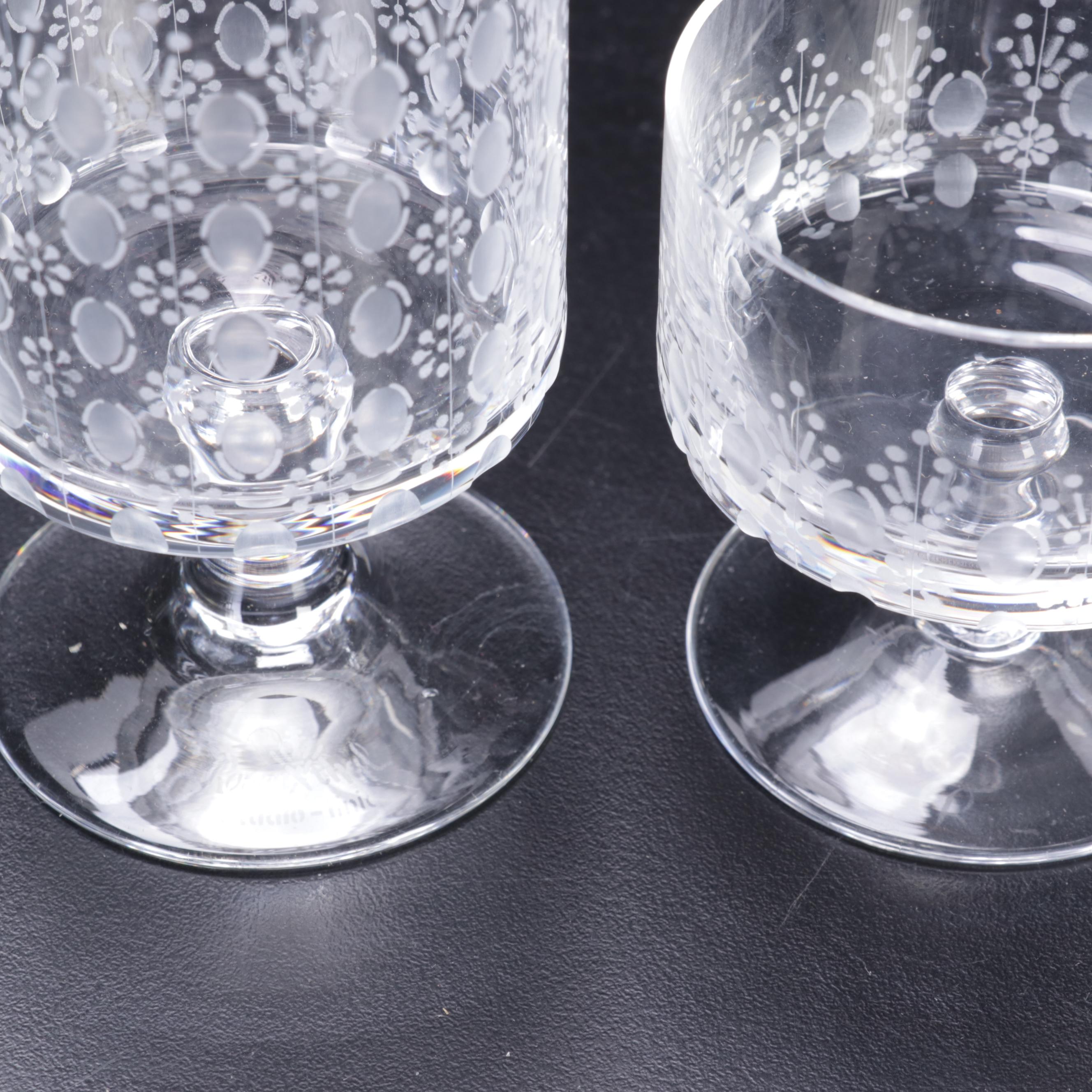 Rosenthal Crystal "Motif" Old Fashioned Glasses and Stemware, 1963-1994
