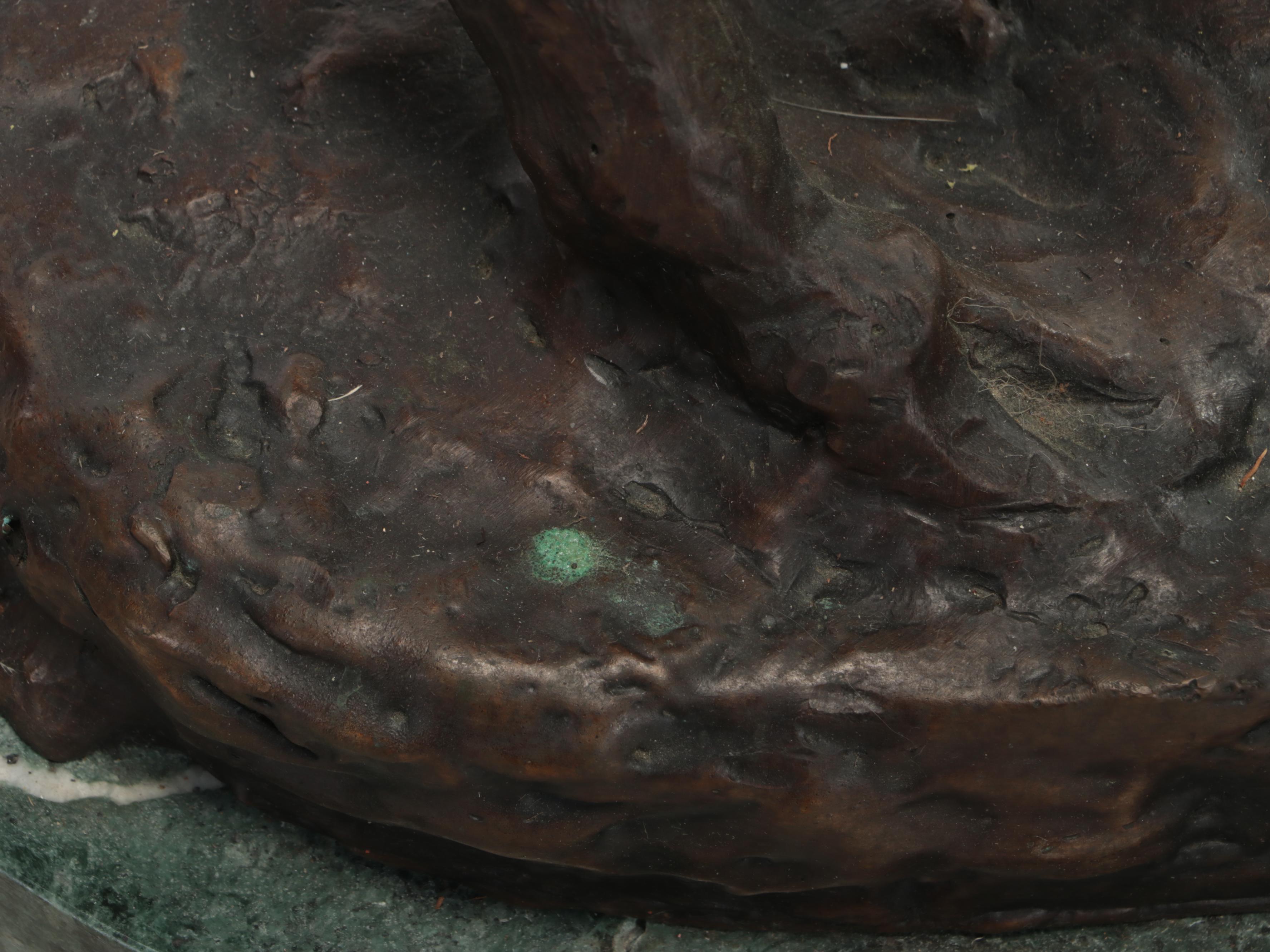 Bronze Sculpture After Frederic Remington "Buffalo Horse"