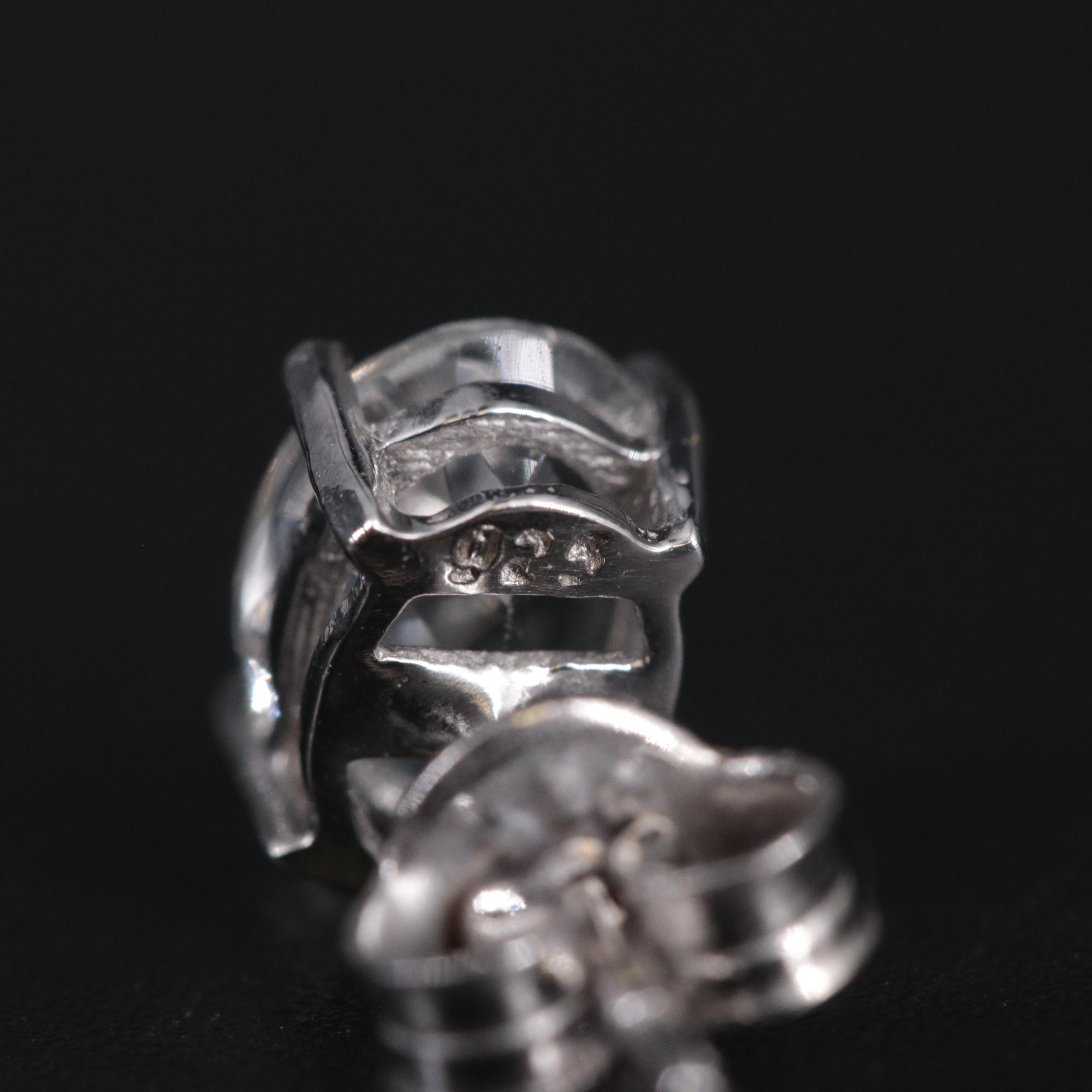 Sterling Silver Gemstone Stud Earrings