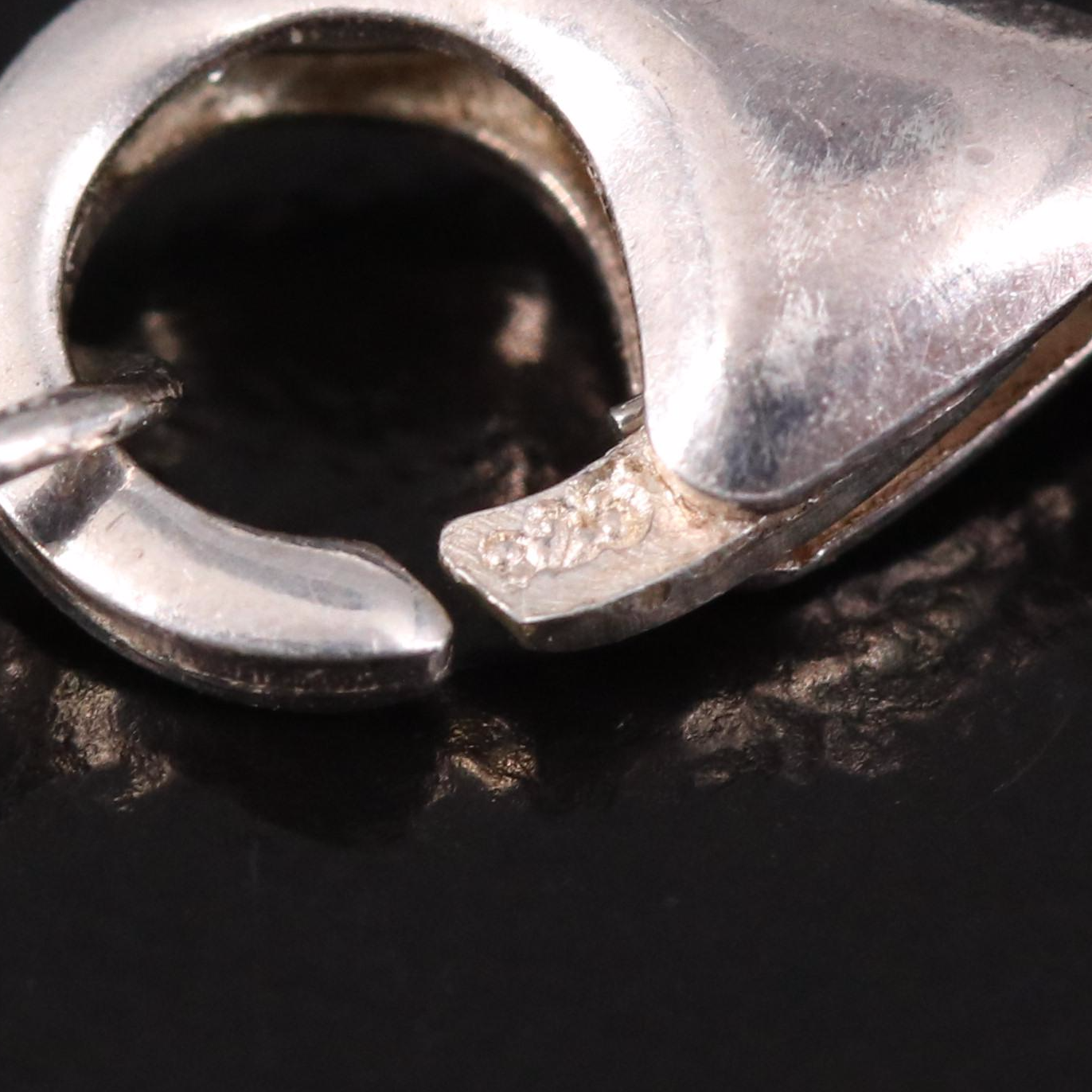 Sterling Agate, Chalcedony and Glass Three Strand Tiered Necklace