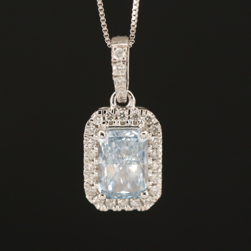 14K 0.67 CTW Lab Grown Diamond Pendant Necklace