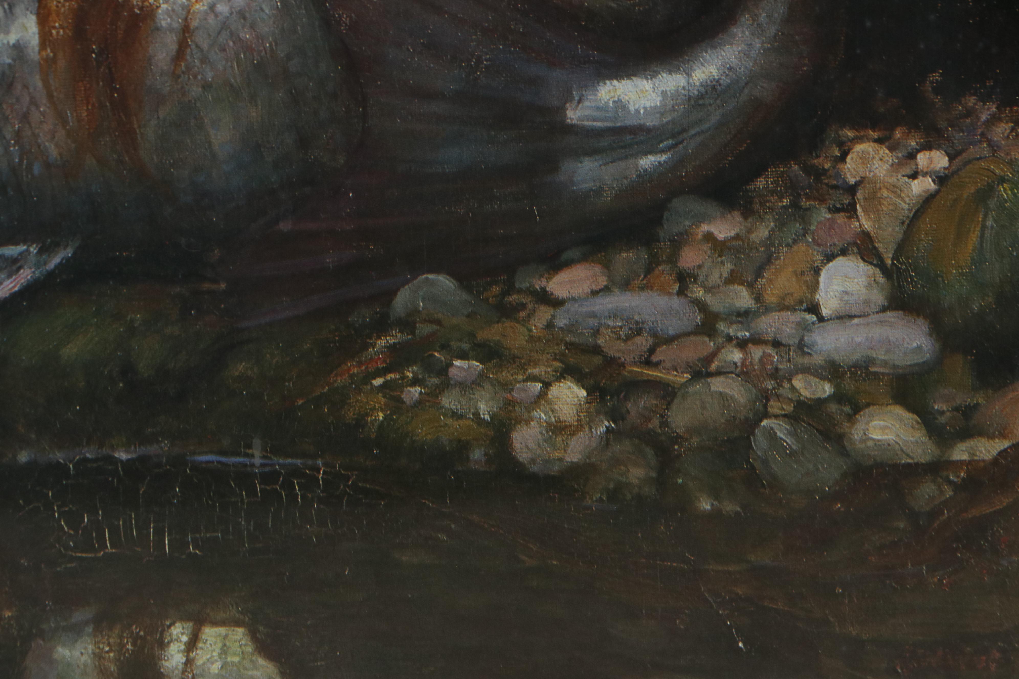 Offset Lithograph After John William Waterhouse "A Mermaid," Late 20th Century