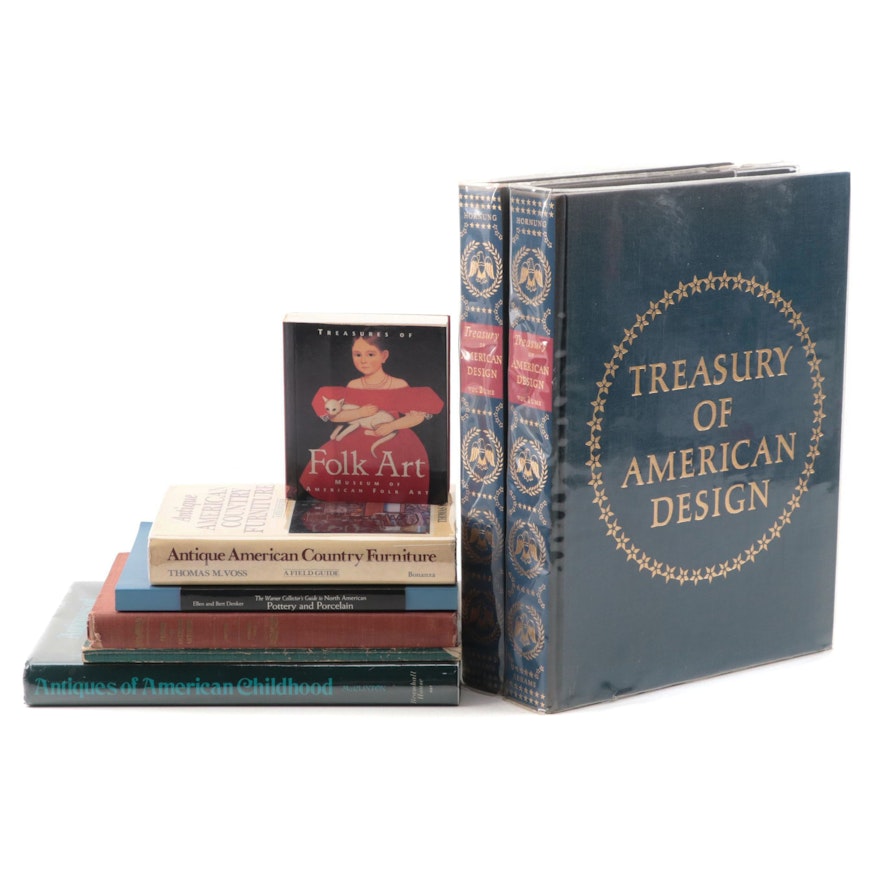 "Treasury of American Design" Two-Volume Set by Clarence Hornung and More