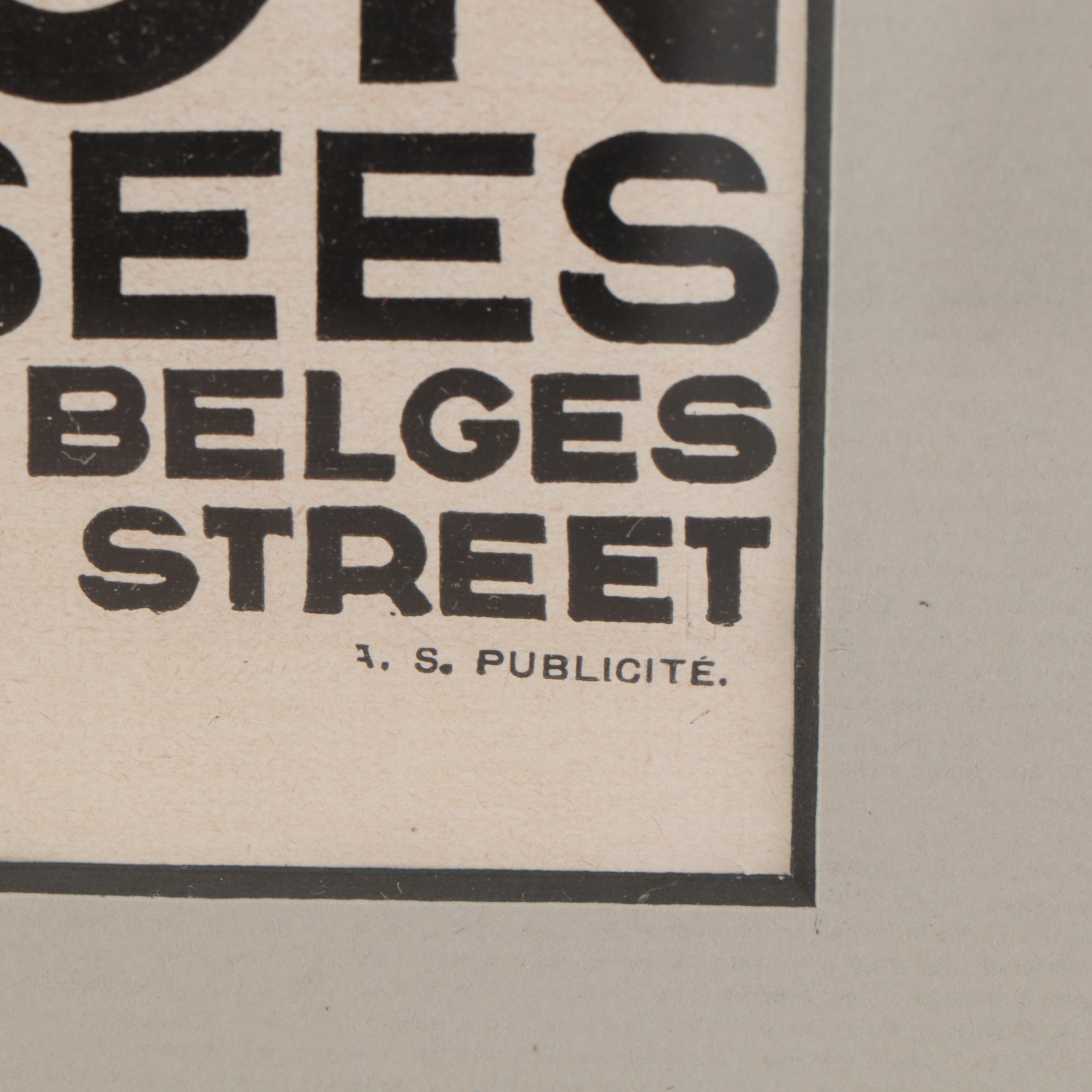 Halftone Poster Print of Louis Vuitton Luggage Advertisement