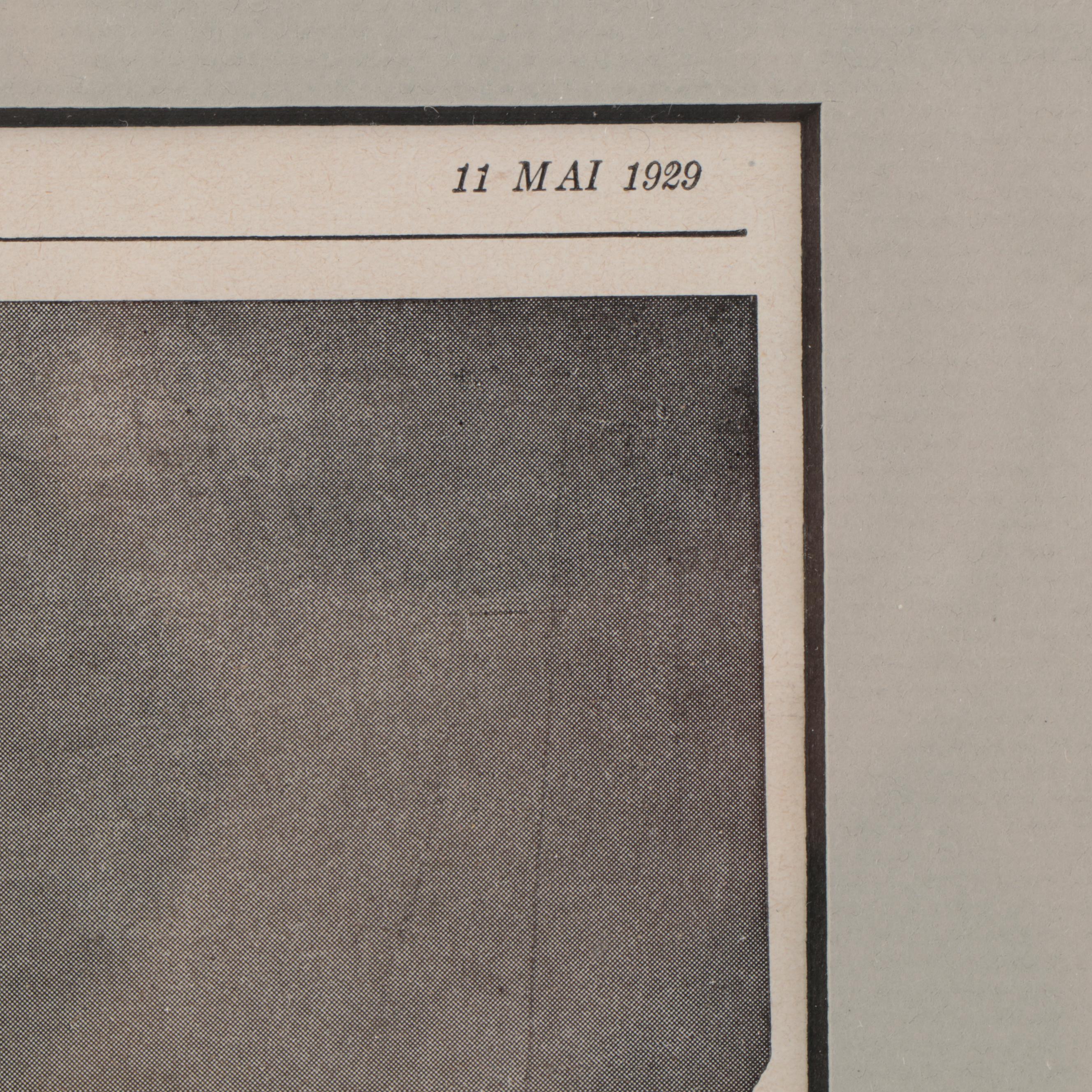 Halftone Poster Print of Louis Vuitton Luggage Advertisement