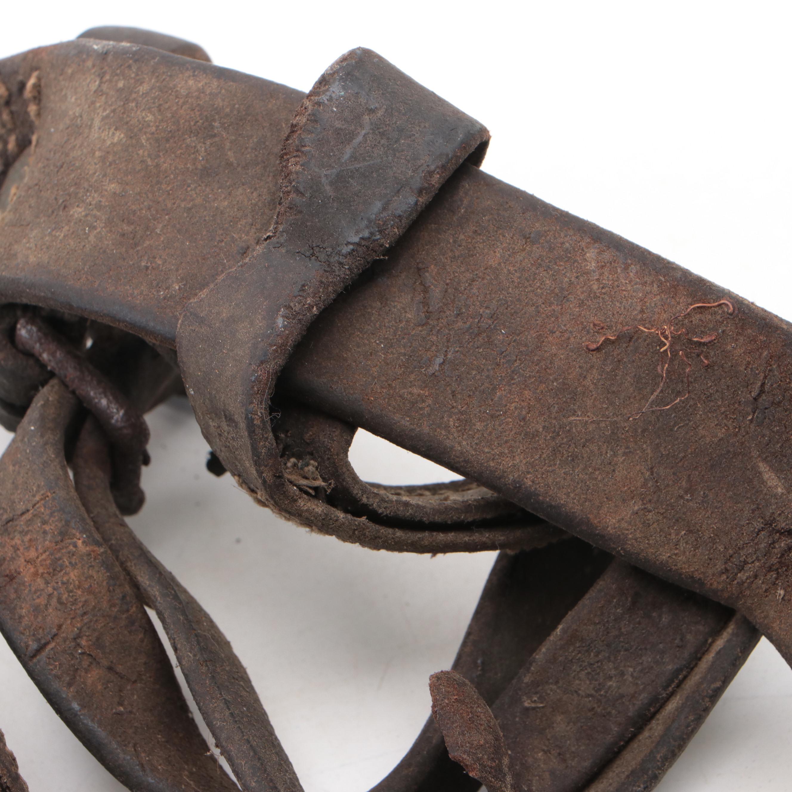 Indian Wars Era U.S. Army Leather Bridle, Late 19th Century