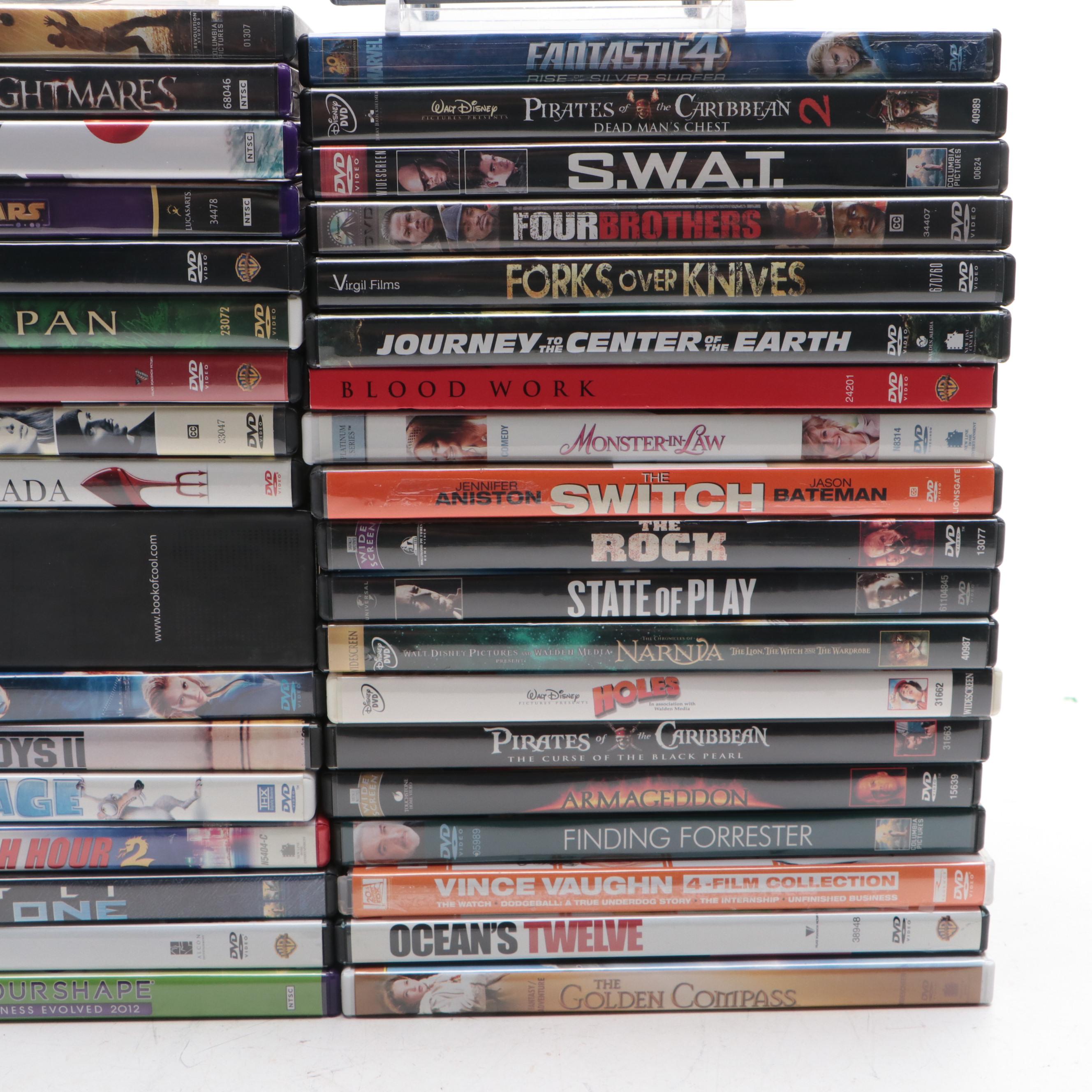 No Reservations, Four Brothers, Peter Pan with More DVDS and Xbox 360 Games