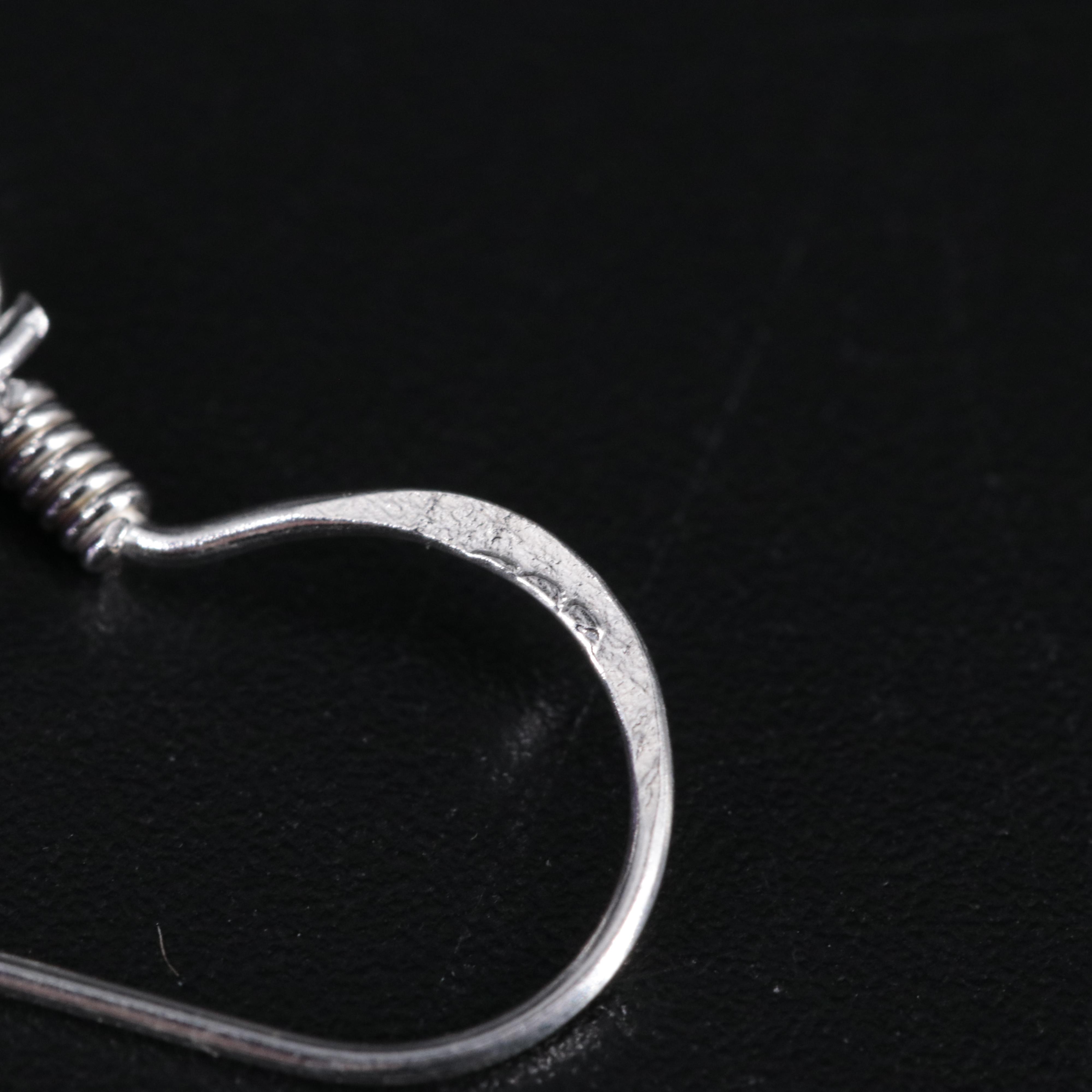 Sterling Silver Amethyst Drop Earrings