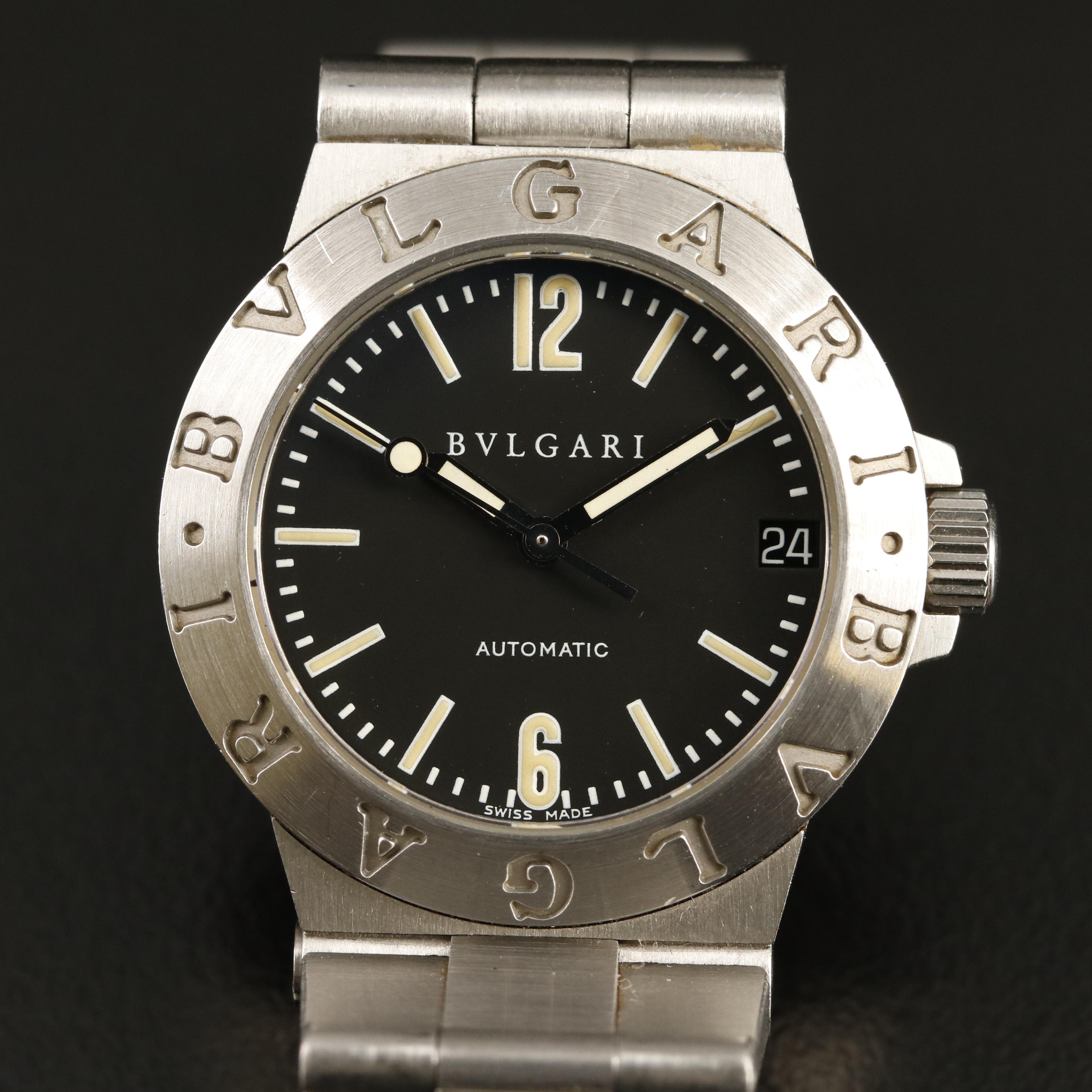 BVLGARI Diagono Stainless Steel Watch