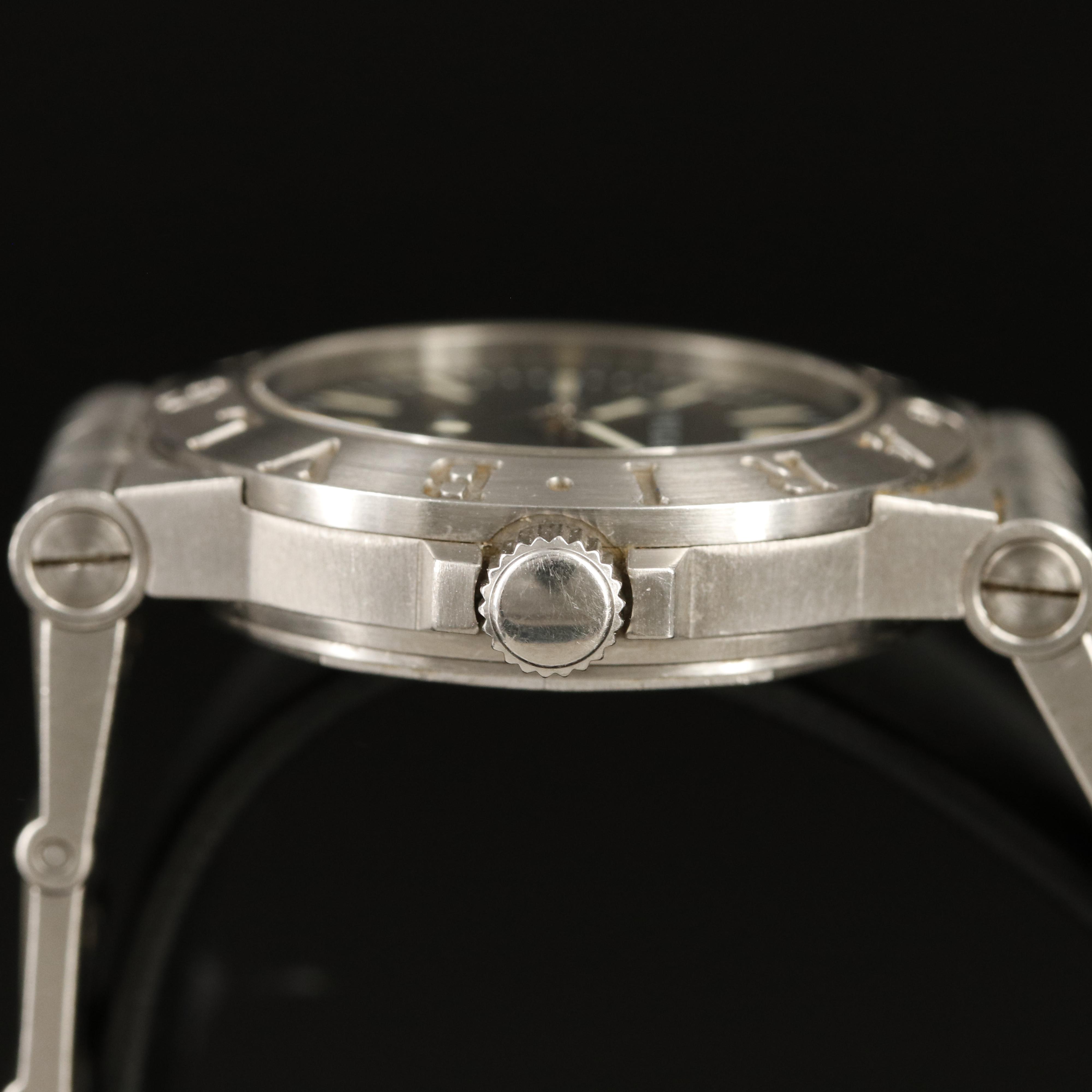 BVLGARI Diagono Stainless Steel Watch
