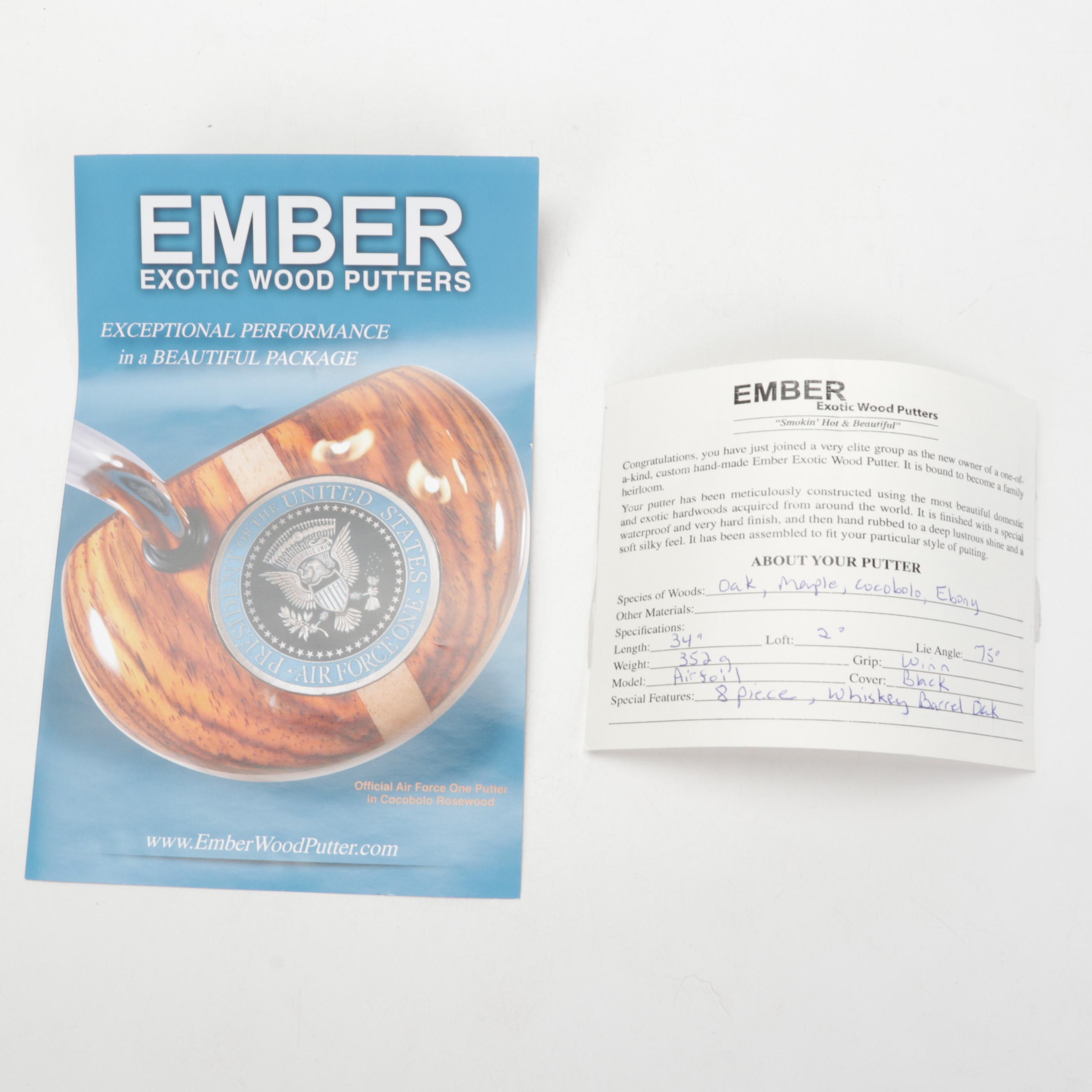 Ember Exotic Wood Putter, 21st Century