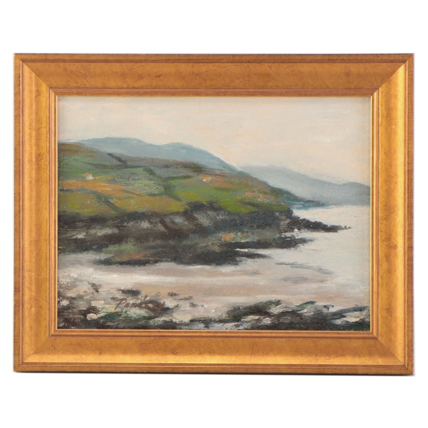 Nancy Pendery Oil Landscape Painting "Ireland Green"