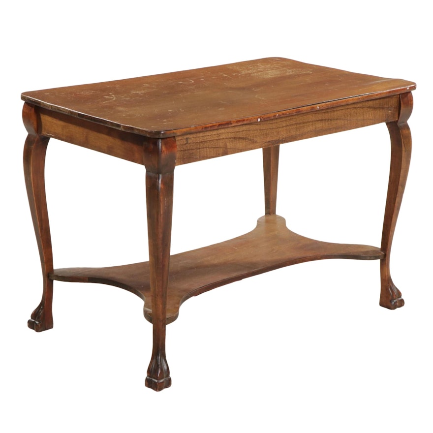 Queen Anne Style Oak Table