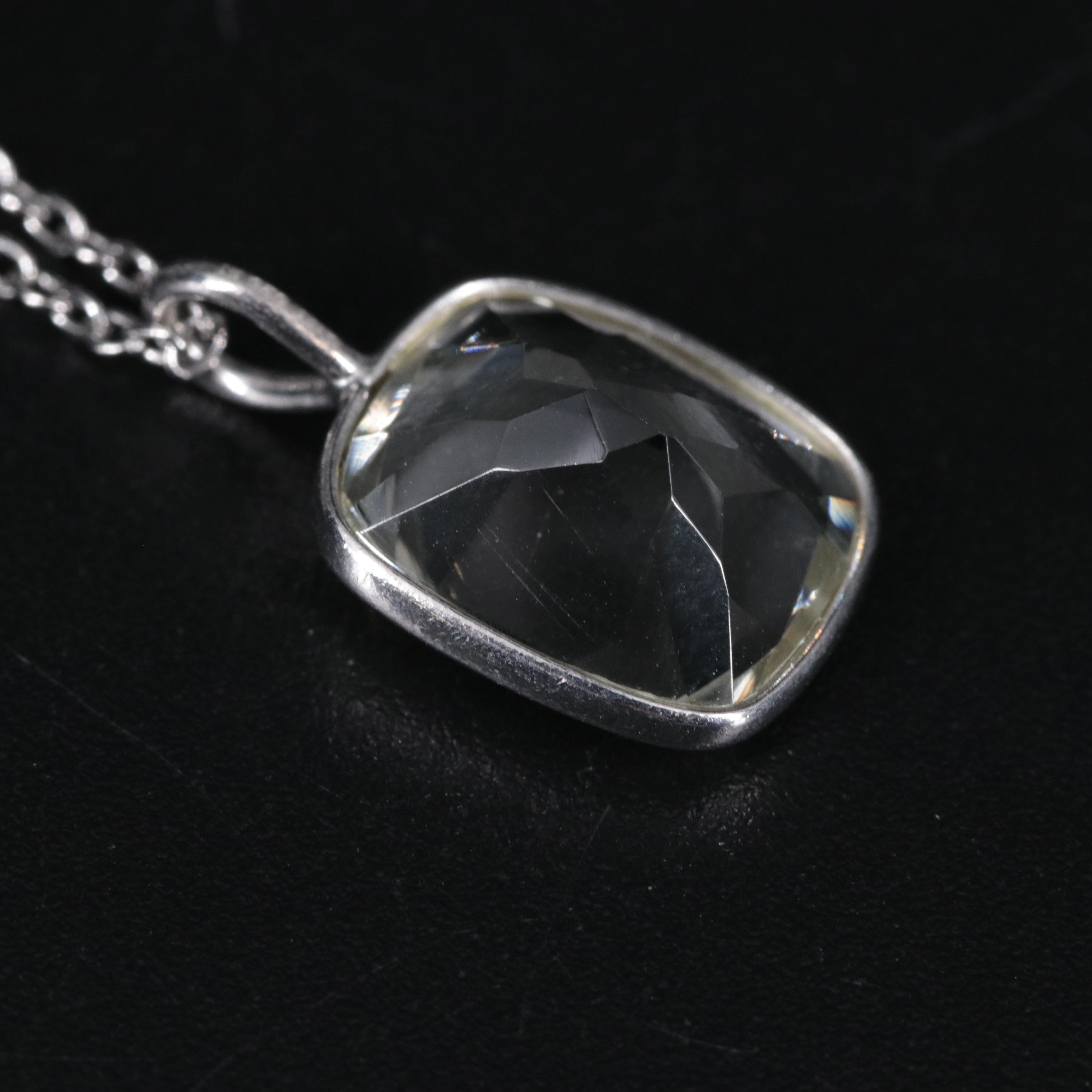 Sterling Silver Amethyst Pendant Necklace