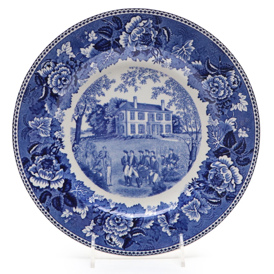 Wedgwood "The Harrison Mansion" Earthenware Collector Plate, Late 20th Century