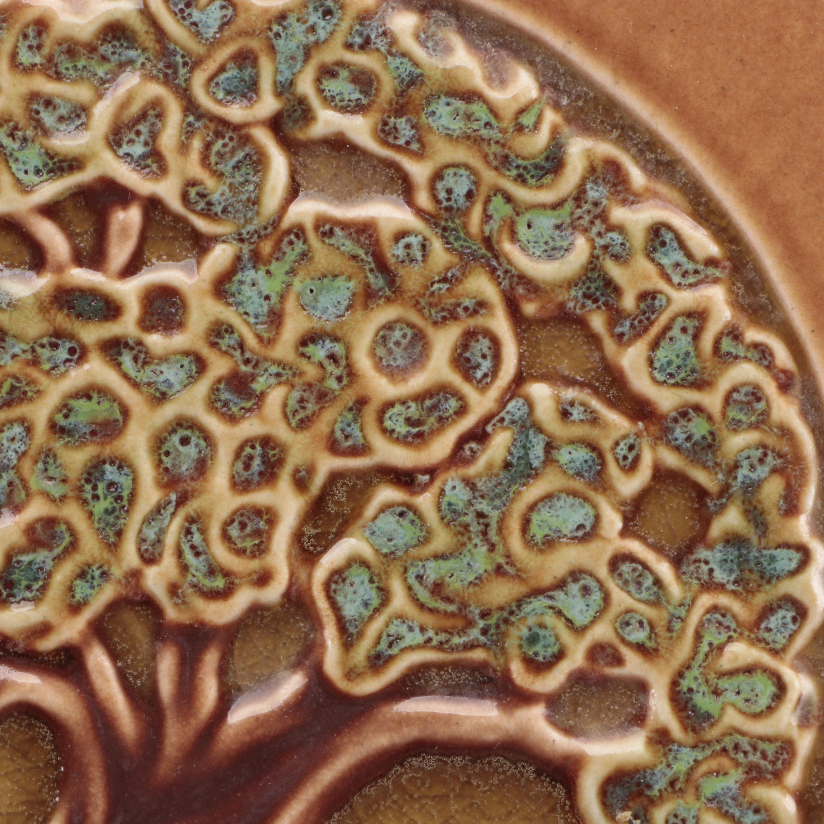 Rookwood Pottery Hand-Painted "Tree of Life" Tile, 2013