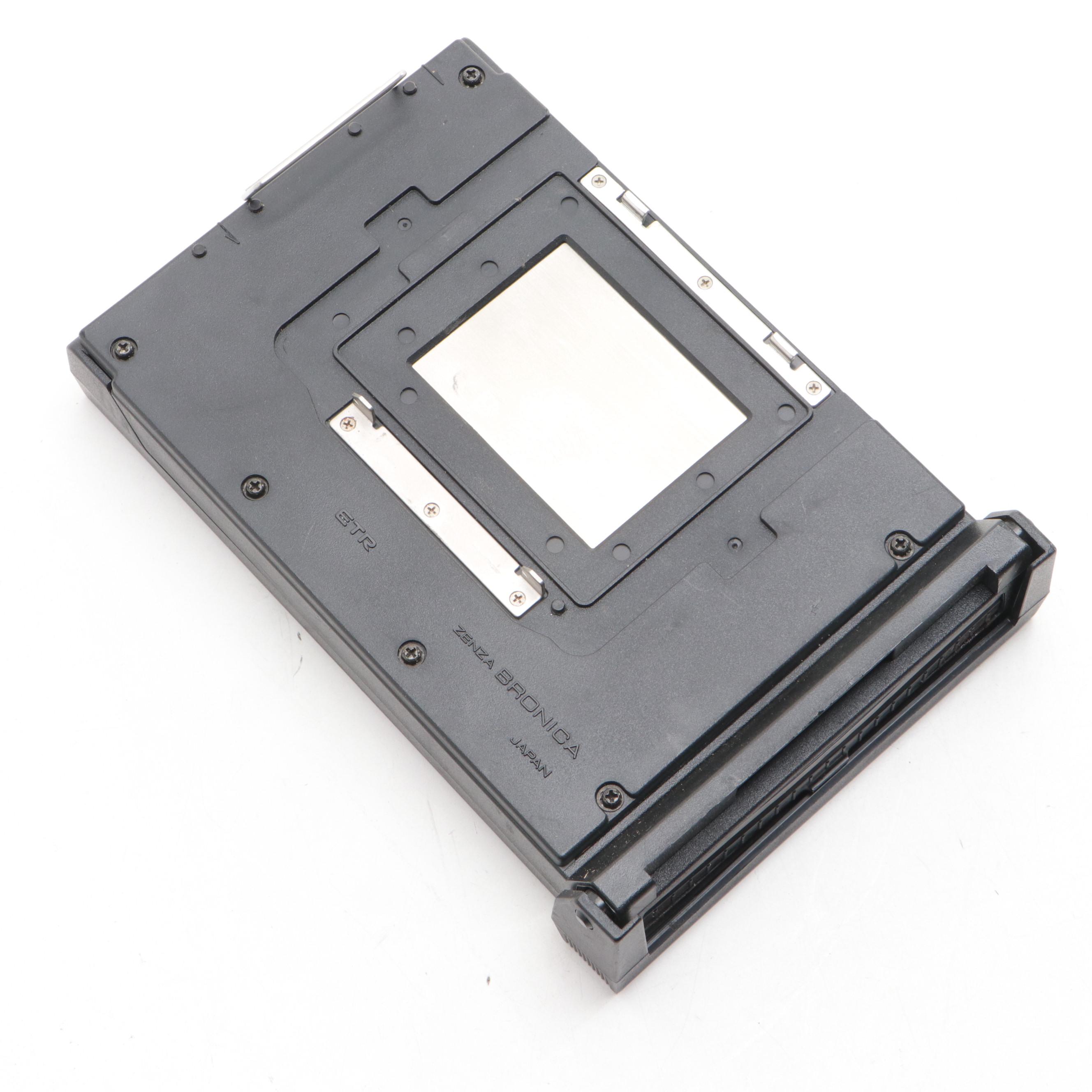 Zenza Bronica ETR Medium Format Camera, Film Back Attachment, Polaroid Case