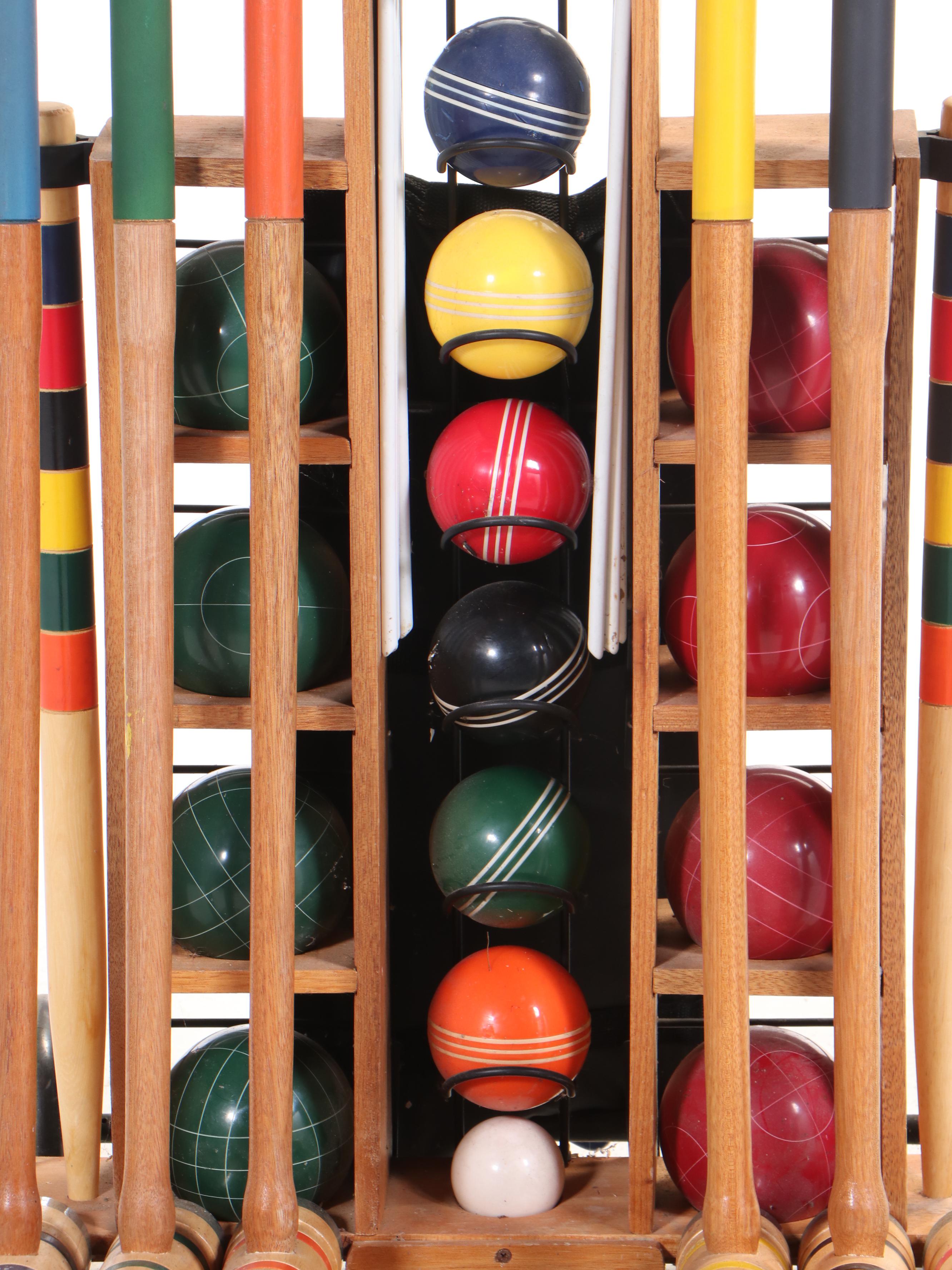 Sportcraft Combo System Incl. Croquet, Bocce, and Horseshoes