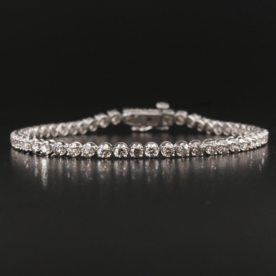 14K 3.82 CTW Lab Grown Diamond Line Bracelet