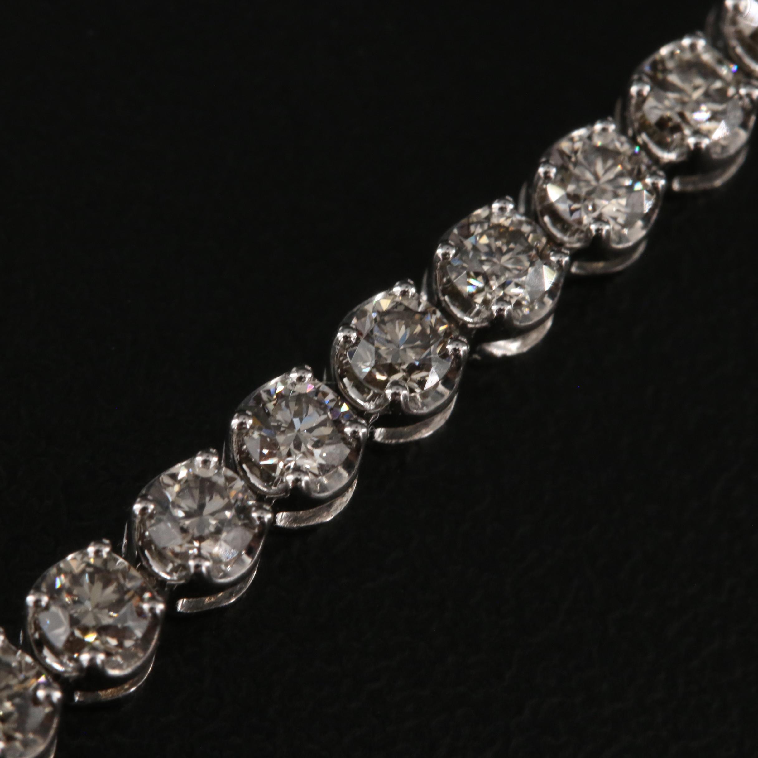 14K 3.82 CTW Lab Grown Diamond Line Bracelet