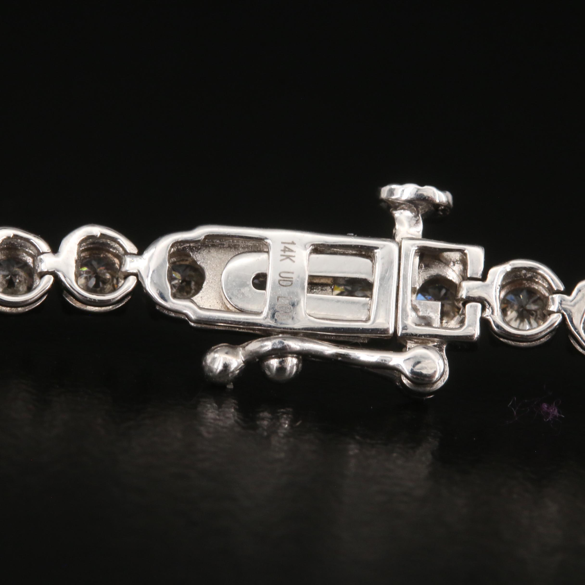 14K 3.82 CTW Lab Grown Diamond Line Bracelet