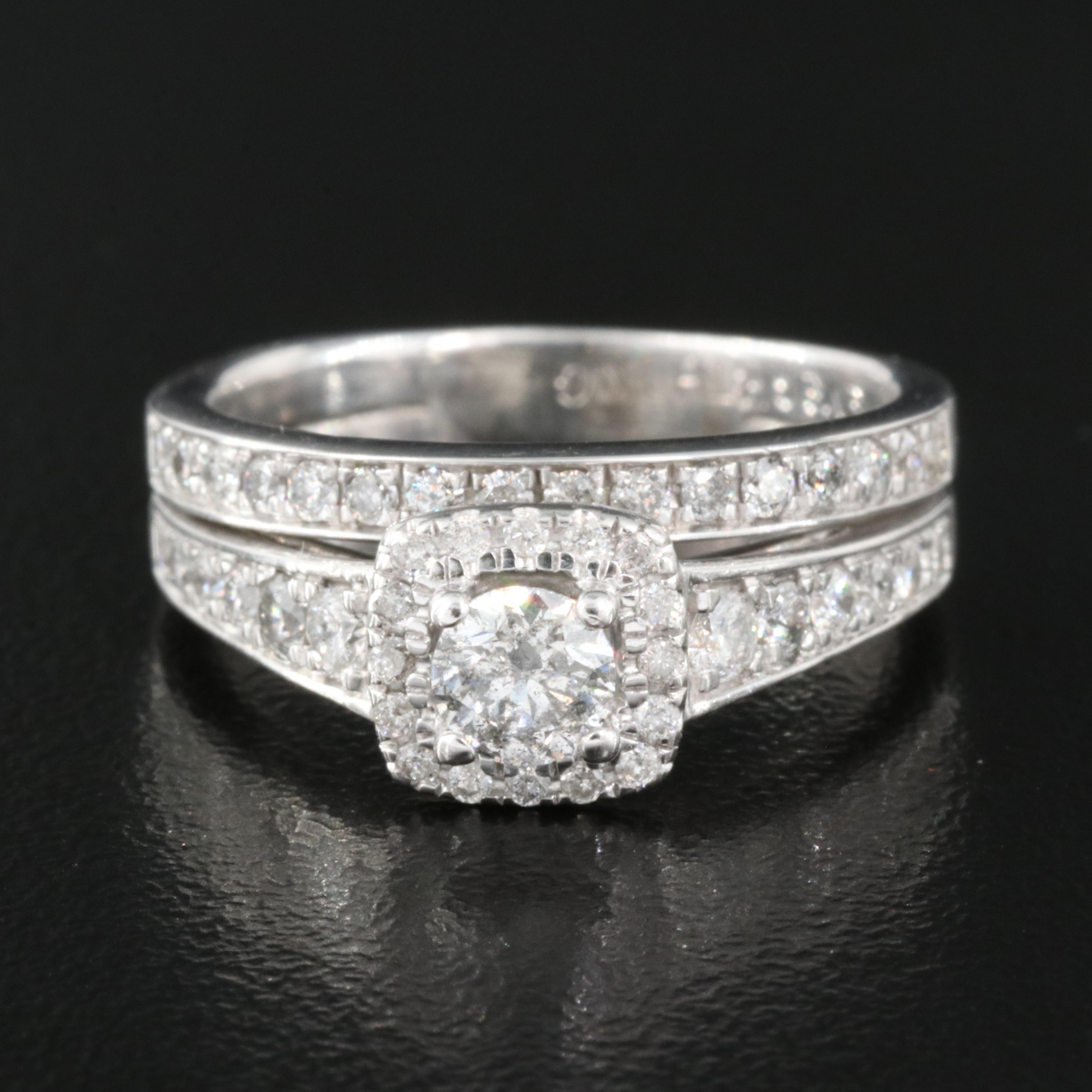 Sterling Diamond Ring