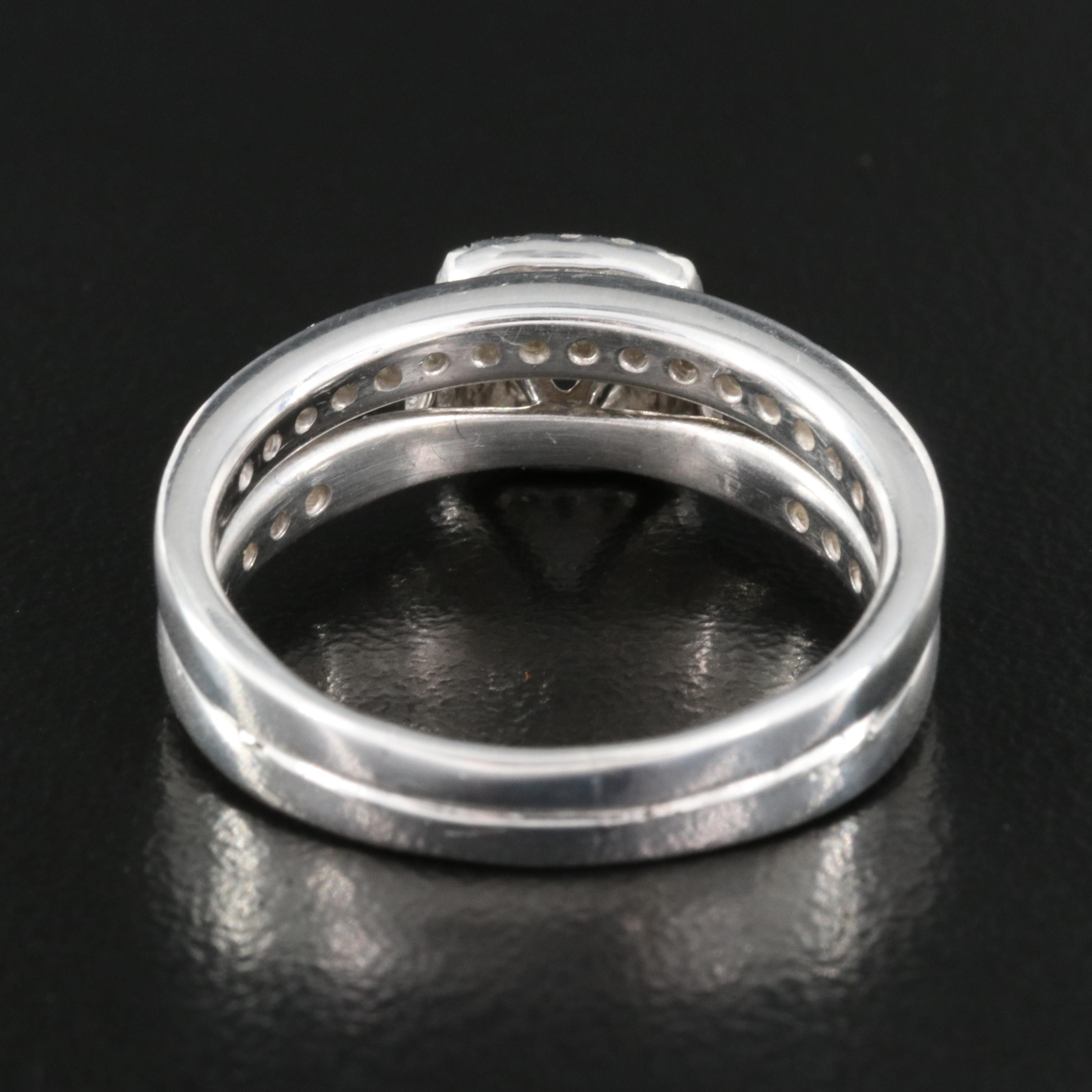Sterling Diamond Ring