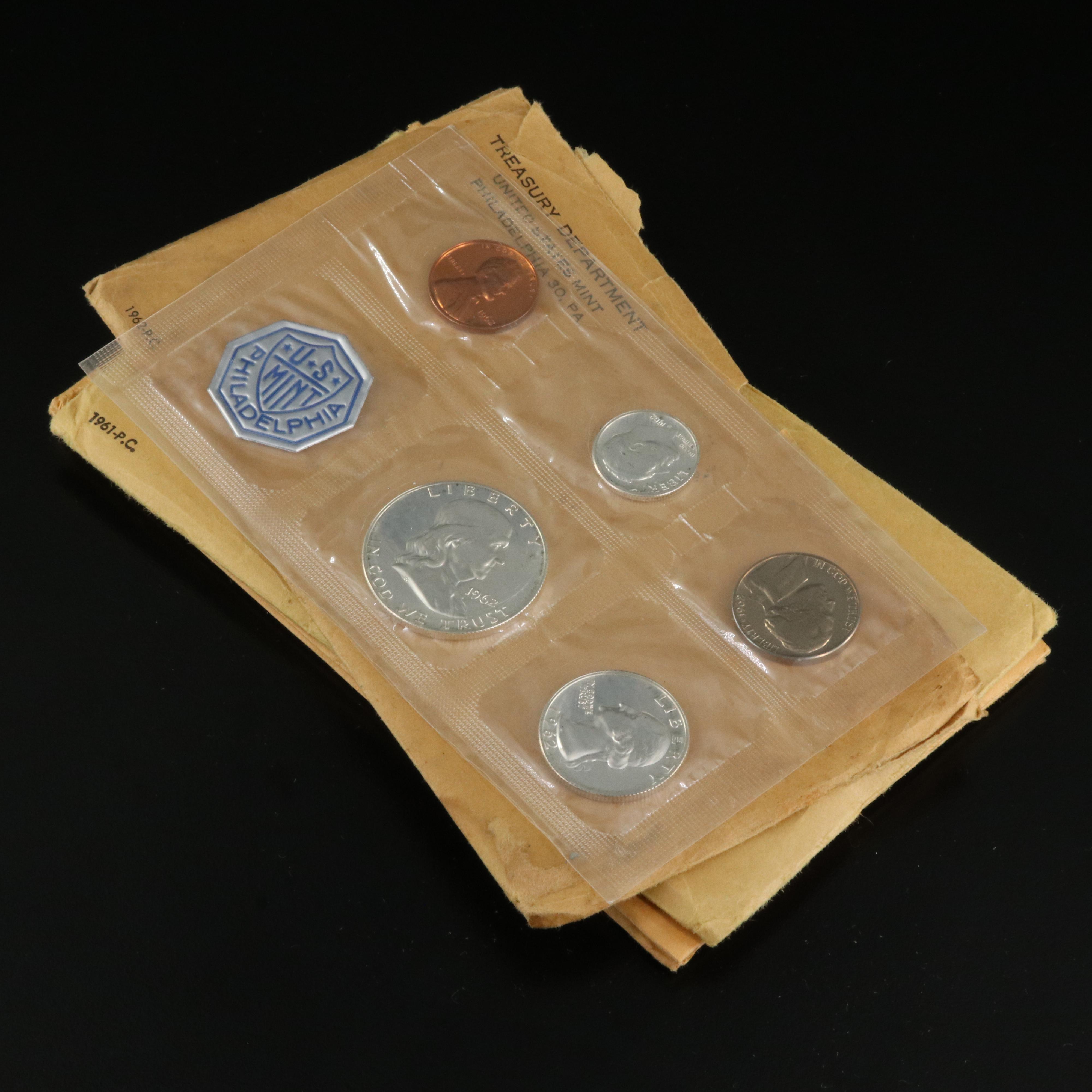 Four 1960s U.S. Mint Silver Proof Sets