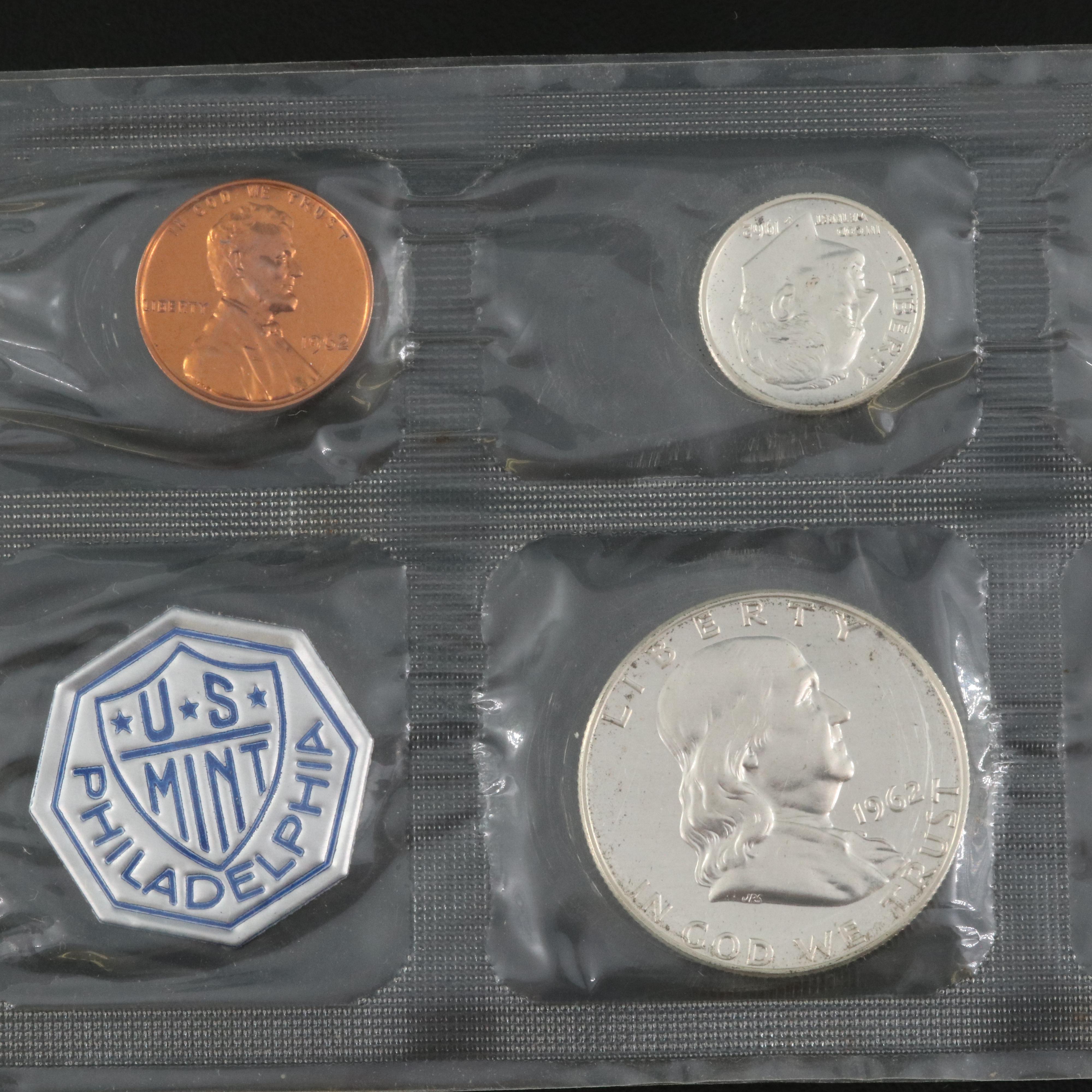 Four 1960s U.S. Mint Silver Proof Sets
