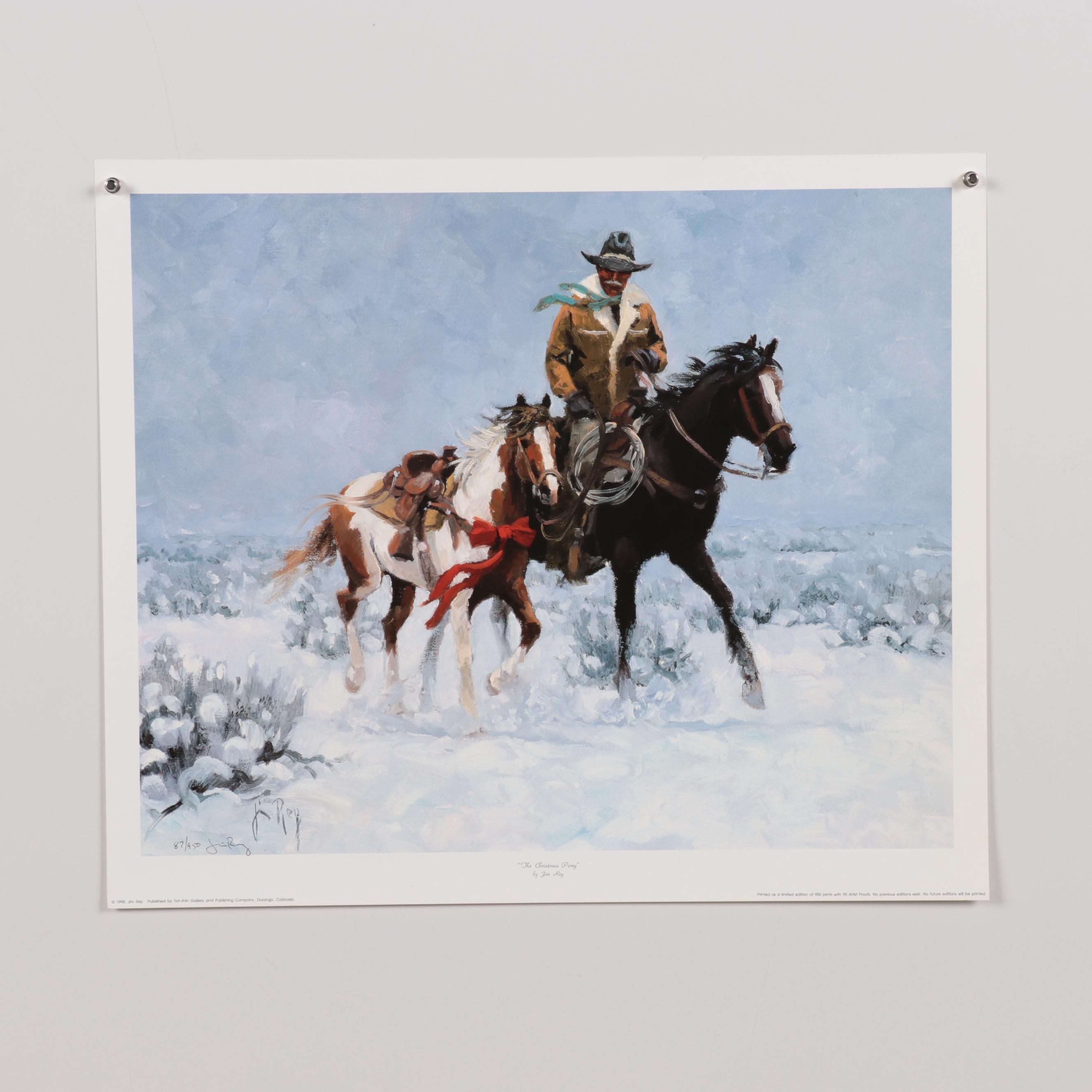 Horse-Themed Offset Lithographs, Late 20th Century