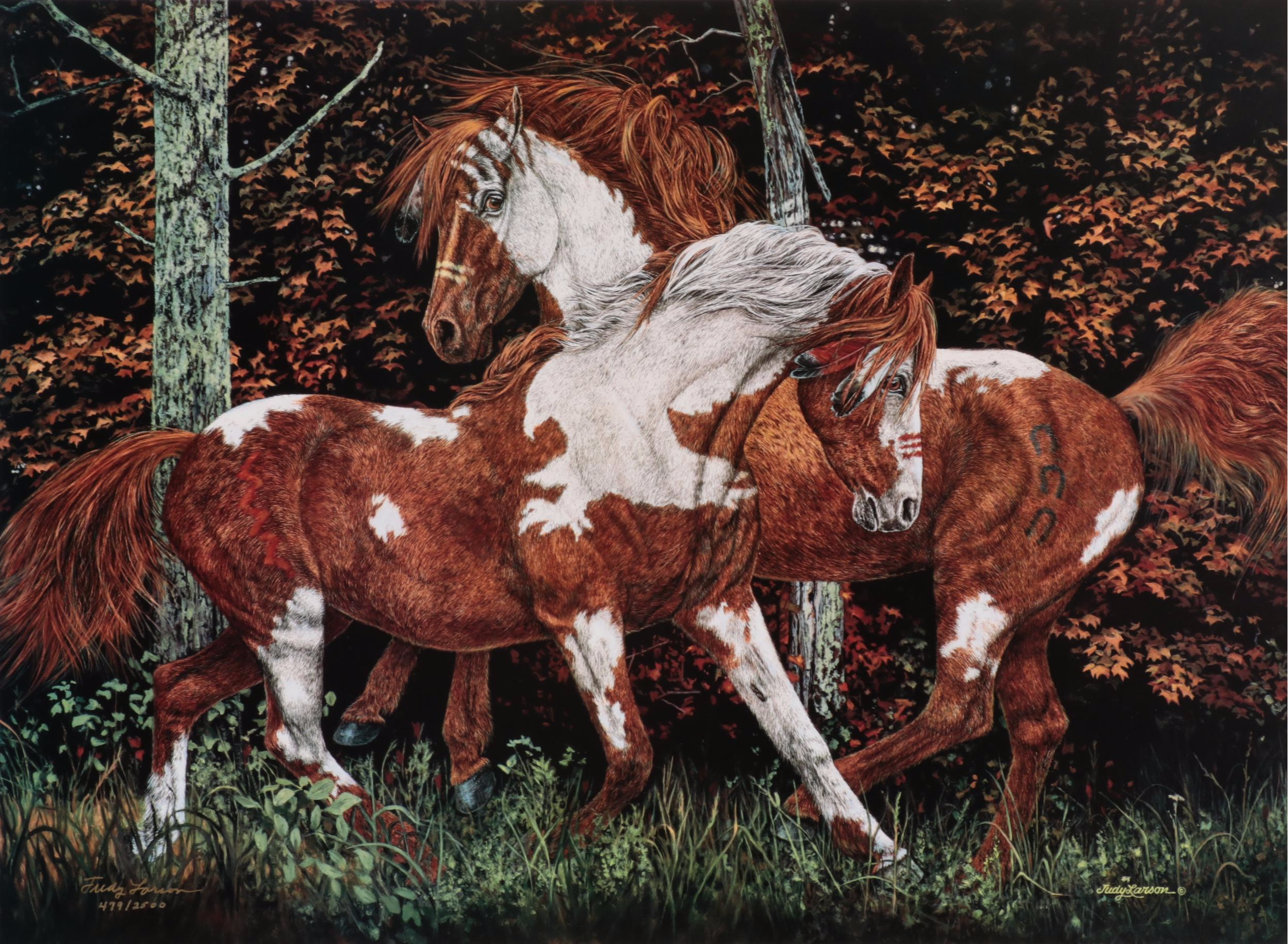 Horse-Themed Offset Lithographs, Late 20th Century
