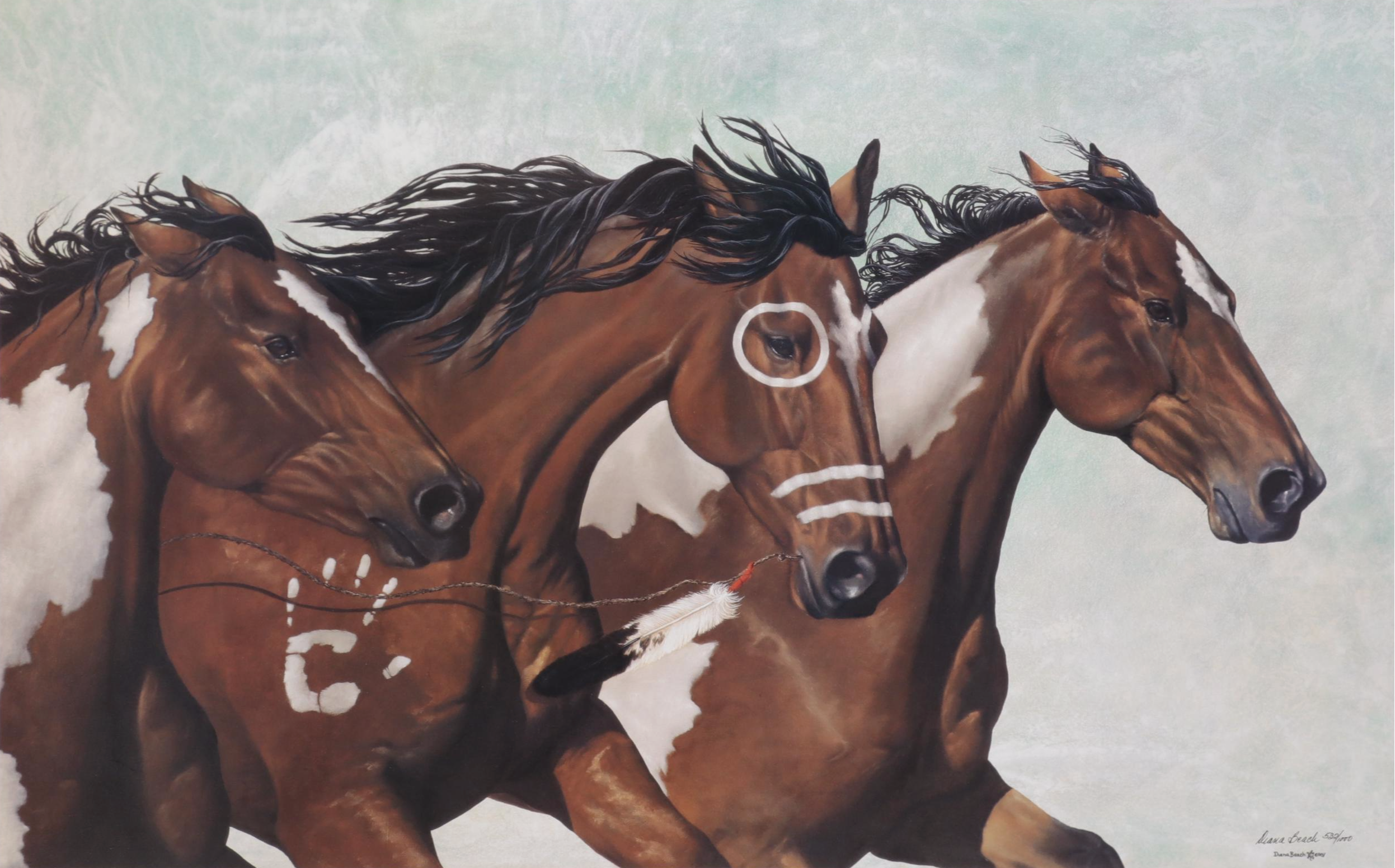 Horse-Themed Offset Lithographs, Late 20th Century