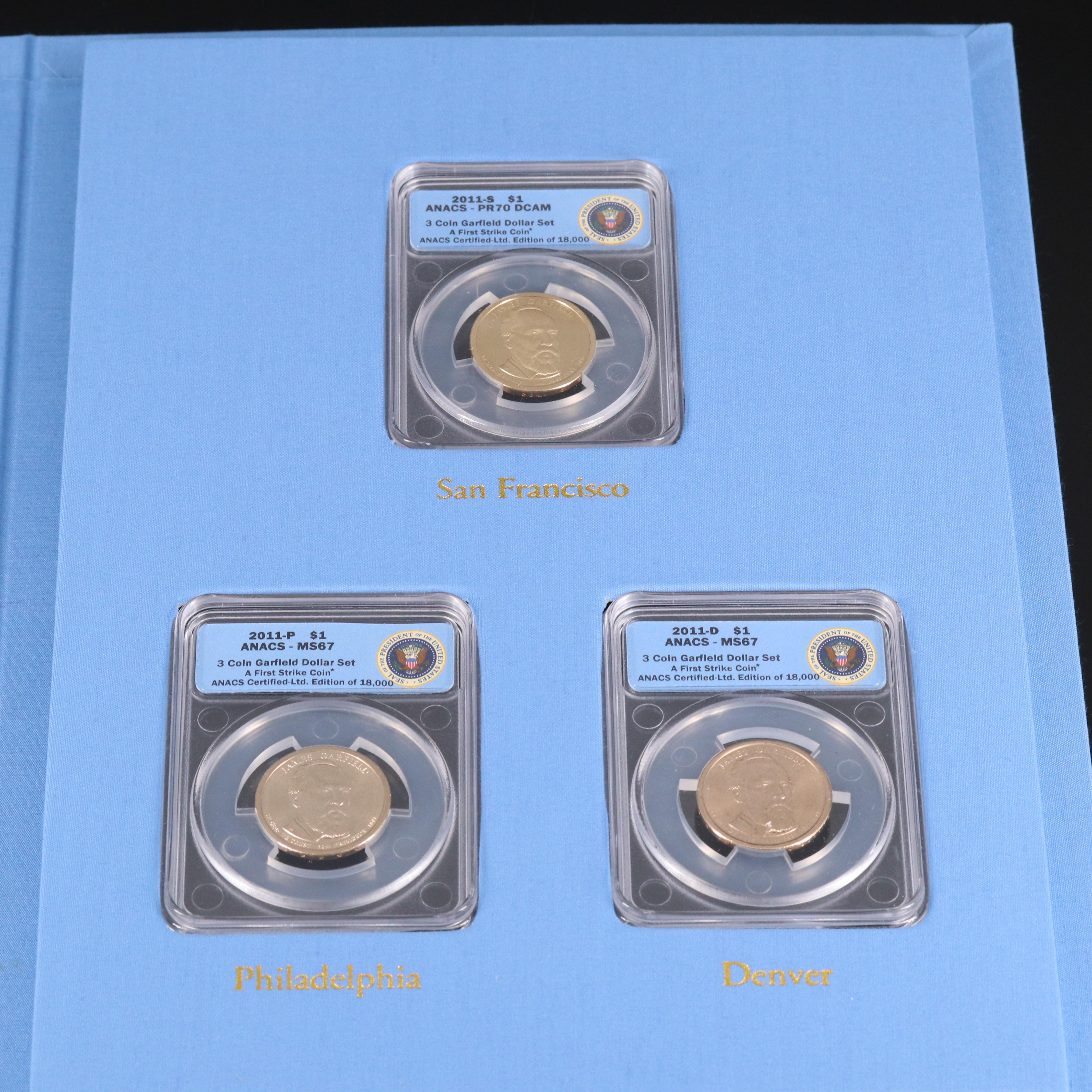 Four Different Presidential Dollar Coin Sets