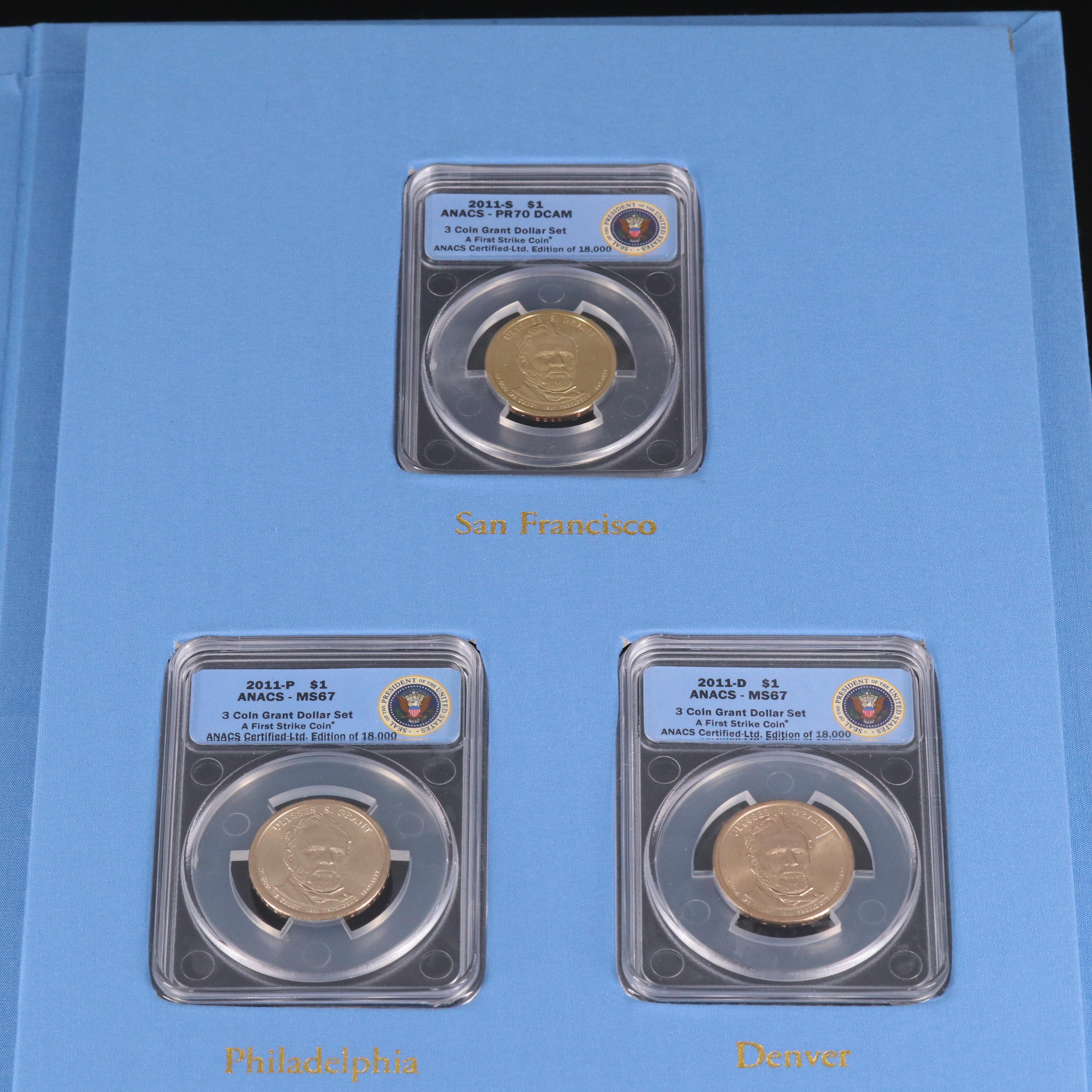 Four Different Presidential Dollar Coin Sets